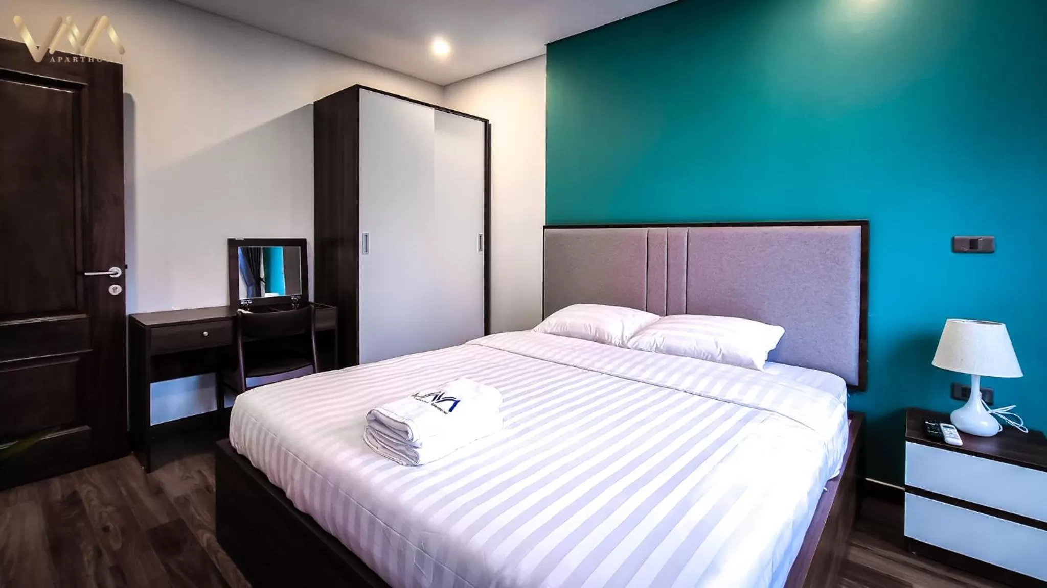 Bed in VNAHOMES APARTHOTEL