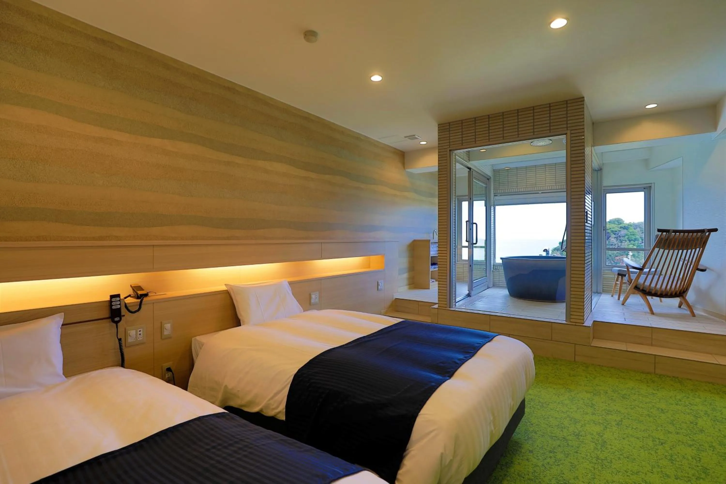 Deluxe Twin Room with Sea View - single occupancy in Hotel Izukyu