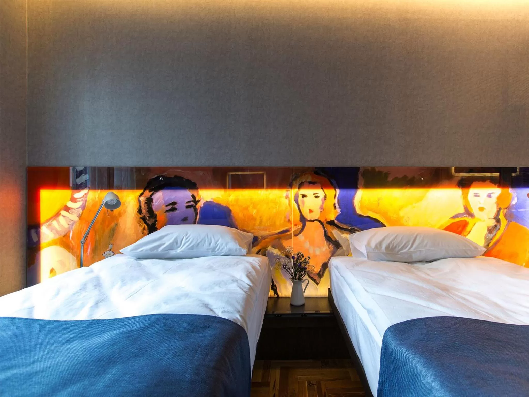 Decorative detail, Bed in Lampa Design Hotel-Special Category