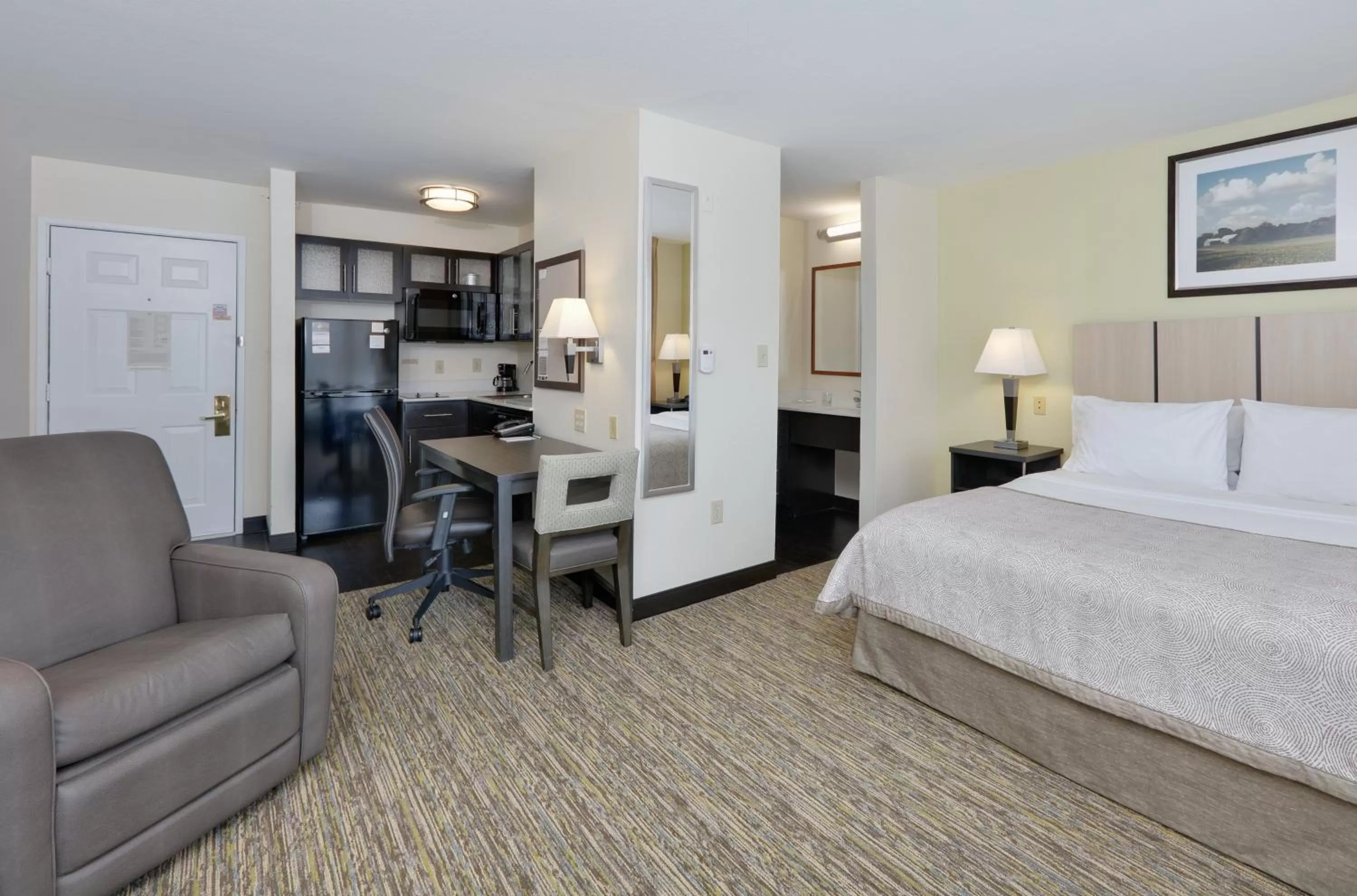 Photo of the whole room, Bed in Candlewood Suites Dallas Market Center-Love Field by IHG