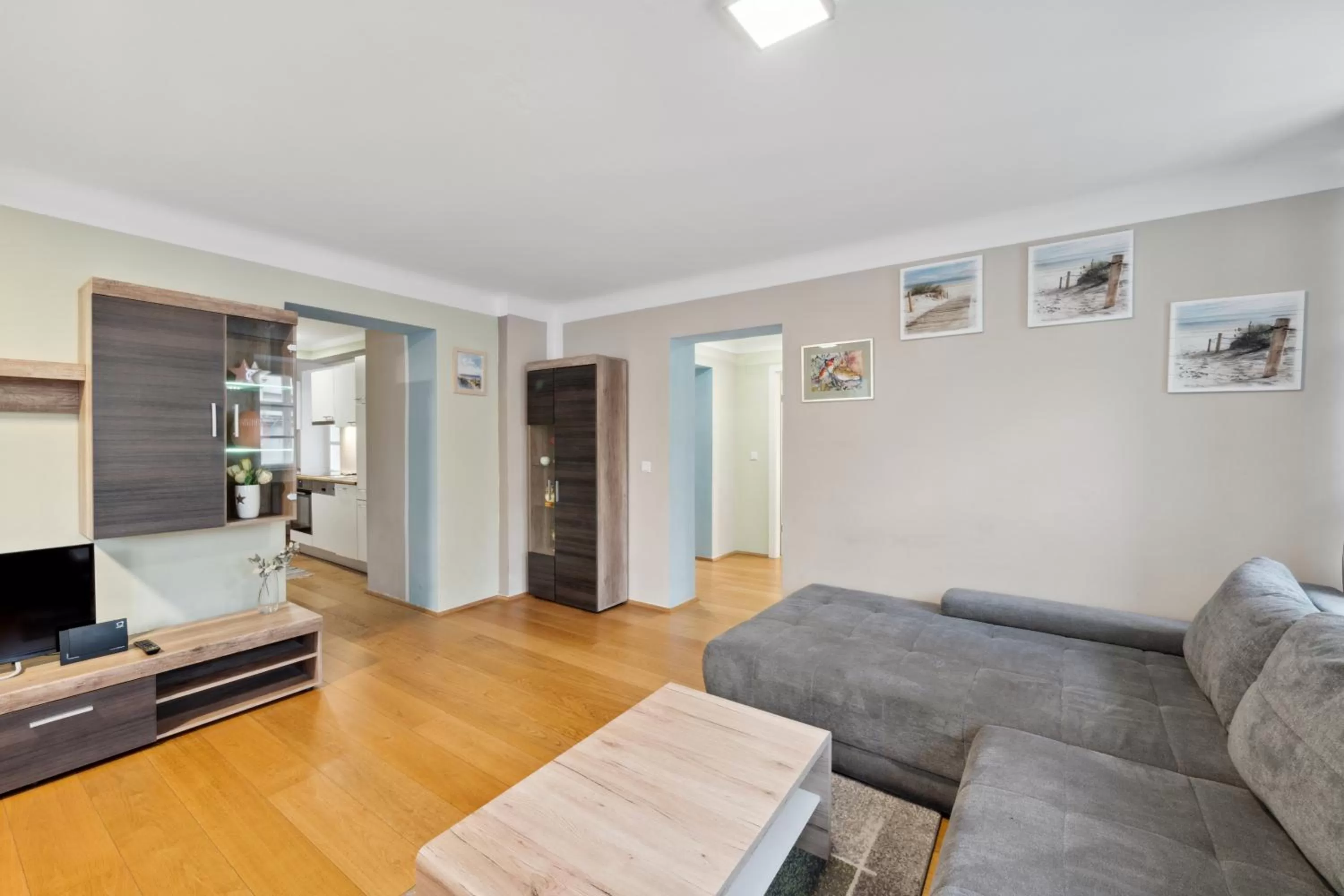 TV and multimedia, Seating Area in Florian's apartments in Mariahilf Vienna