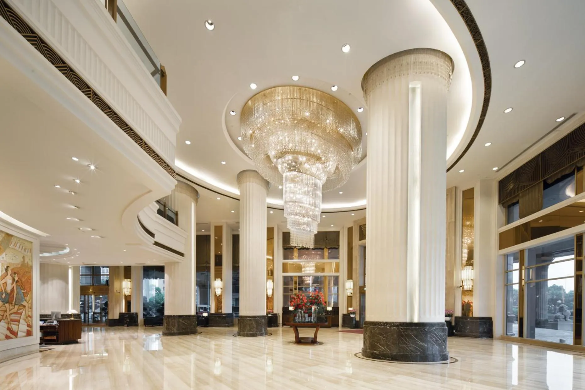 Lobby or reception in Crowne Plaza Nanchang Riverside, an IHG Hotel