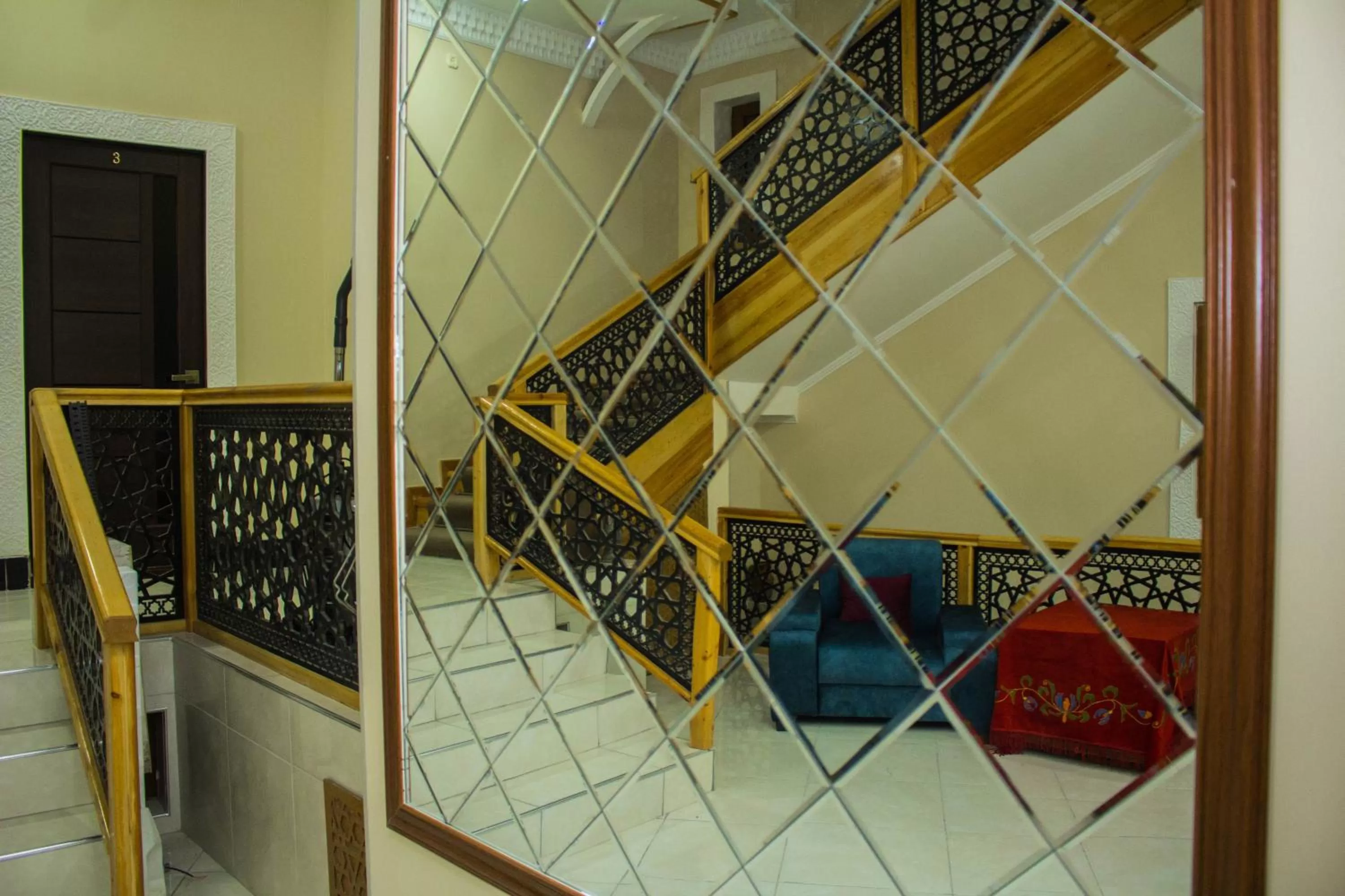 Seating area in Jahangir Boutique Bukhara