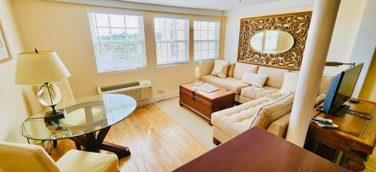 Living room in Tropicals of Palm Beach