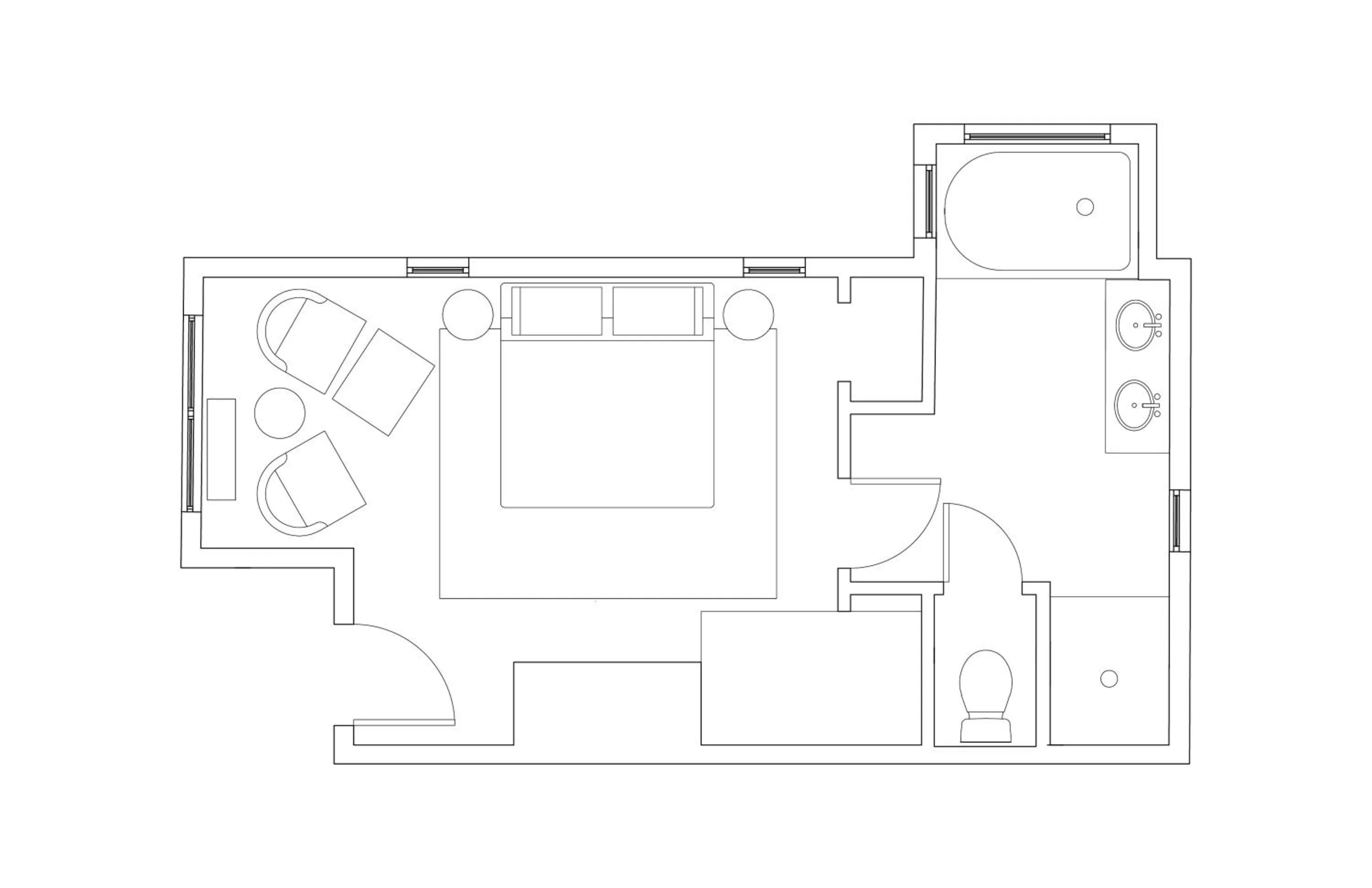Floor plan in Blind Tiger Asheville