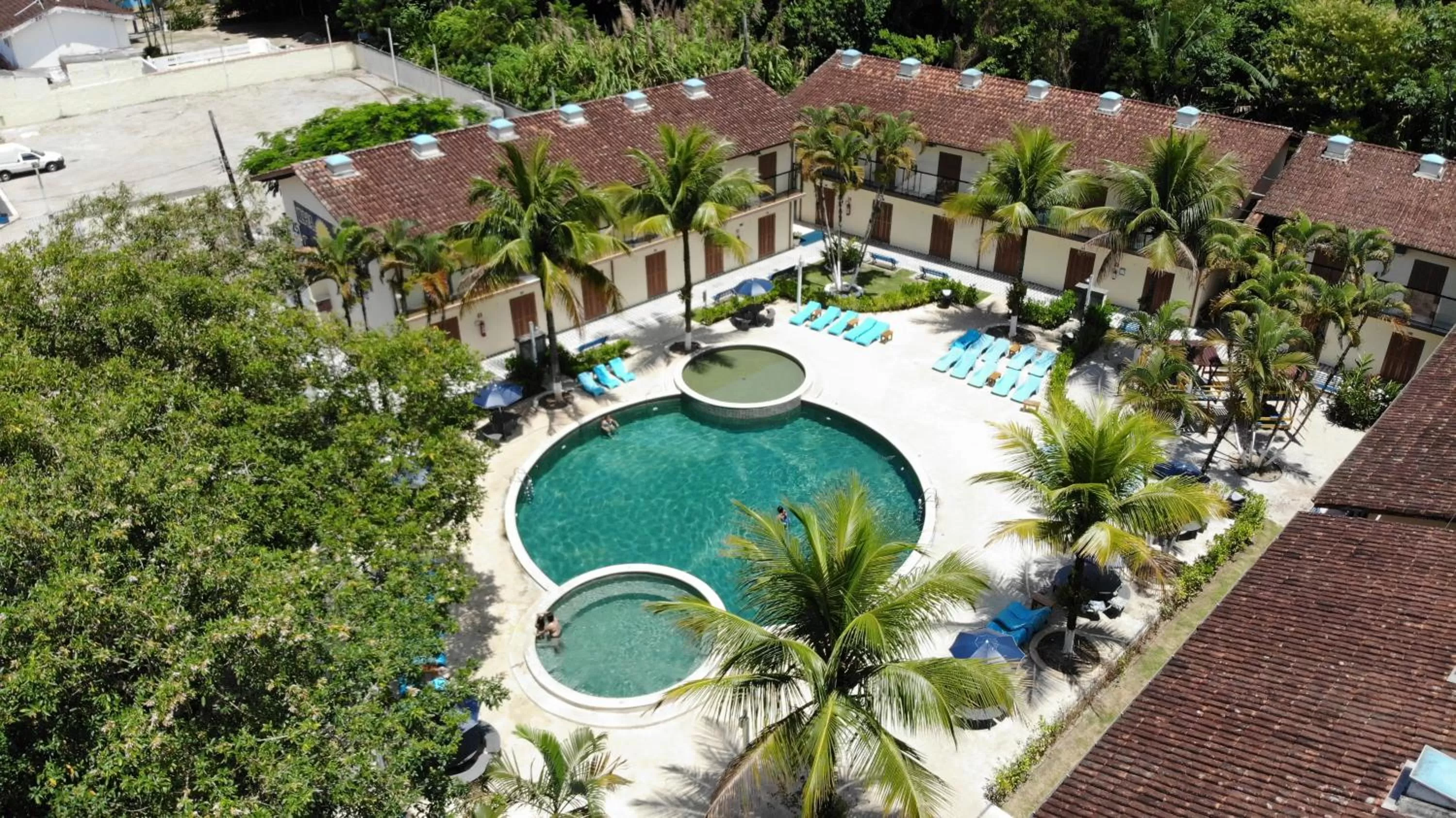 Bird's eye view, Pool View in Pousada Ilha Vitoria