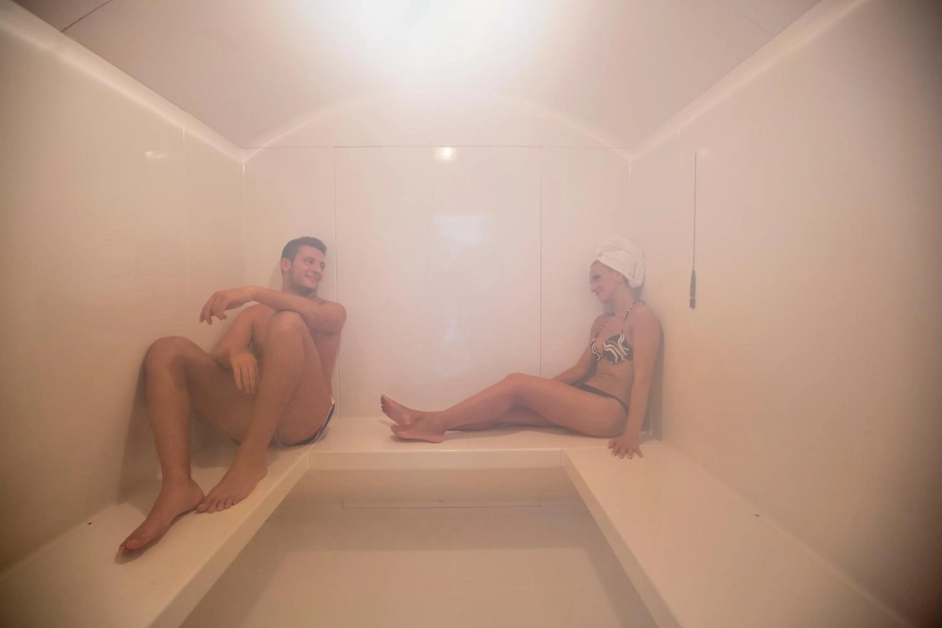 Steam room in Hotel Casale
