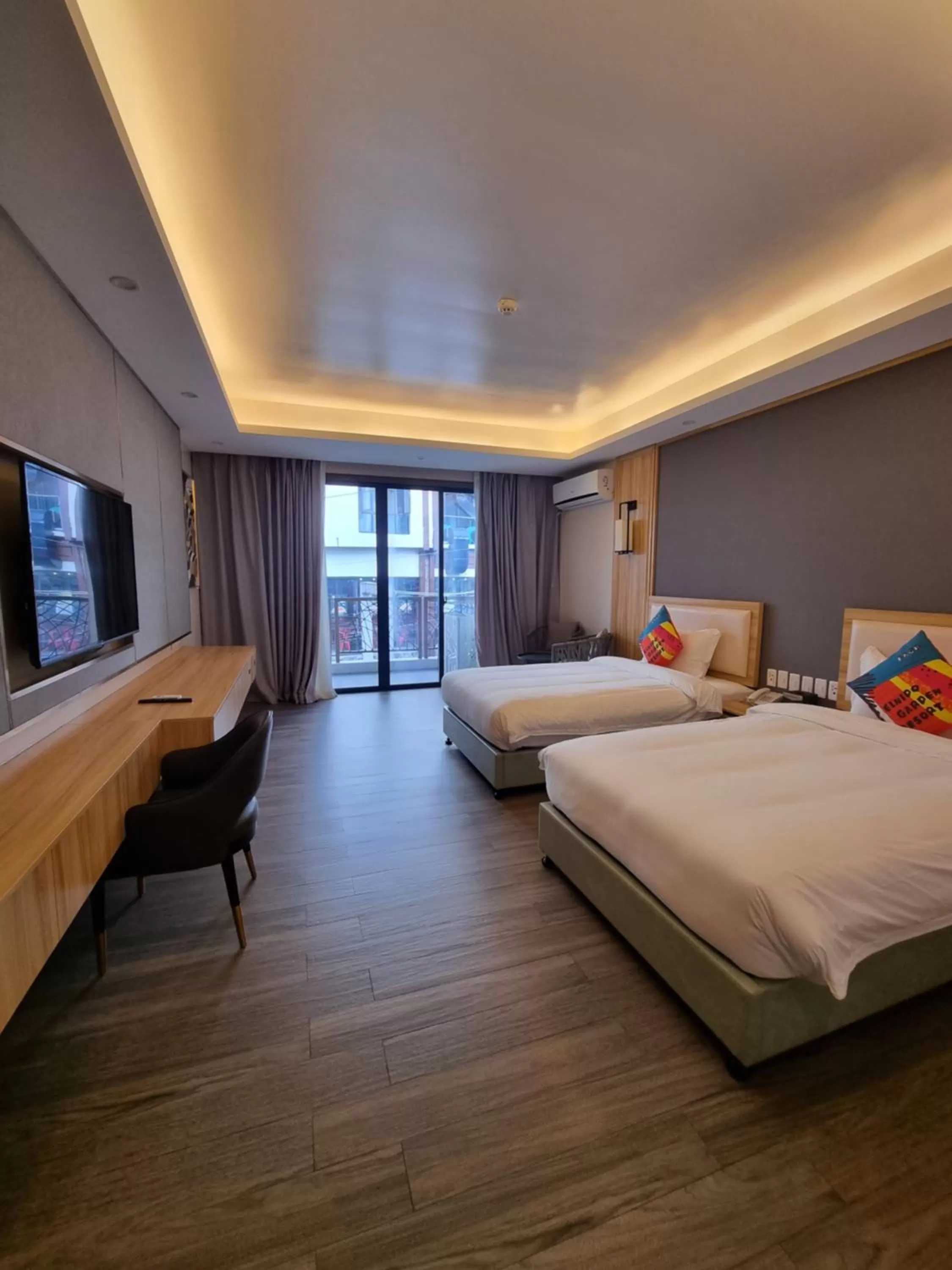 Bed in El Nido Garden Resort