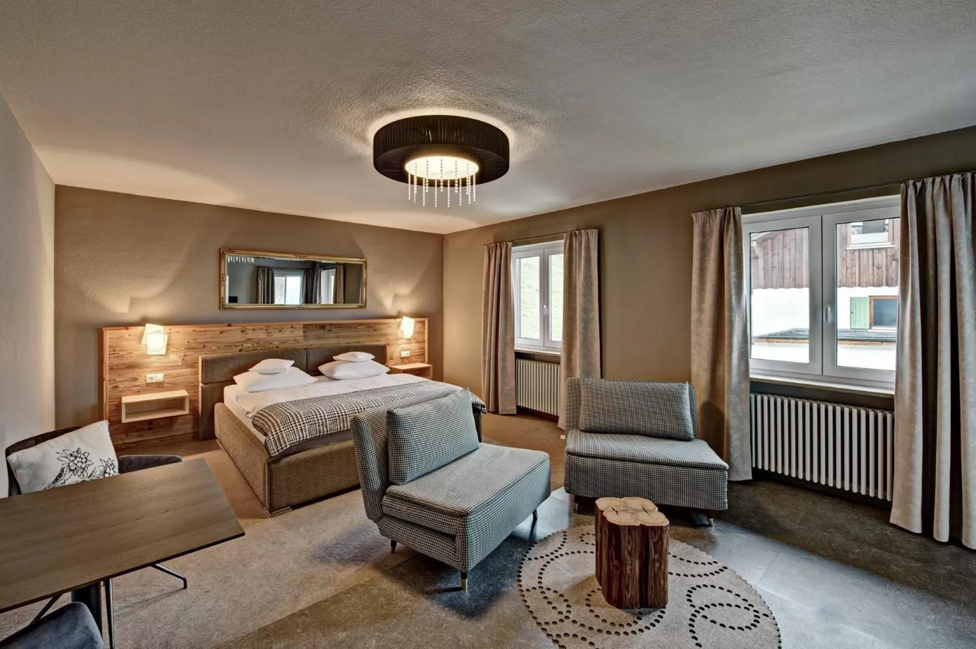 Photo of the whole room, Bed in Allgäuer Panoramahotel