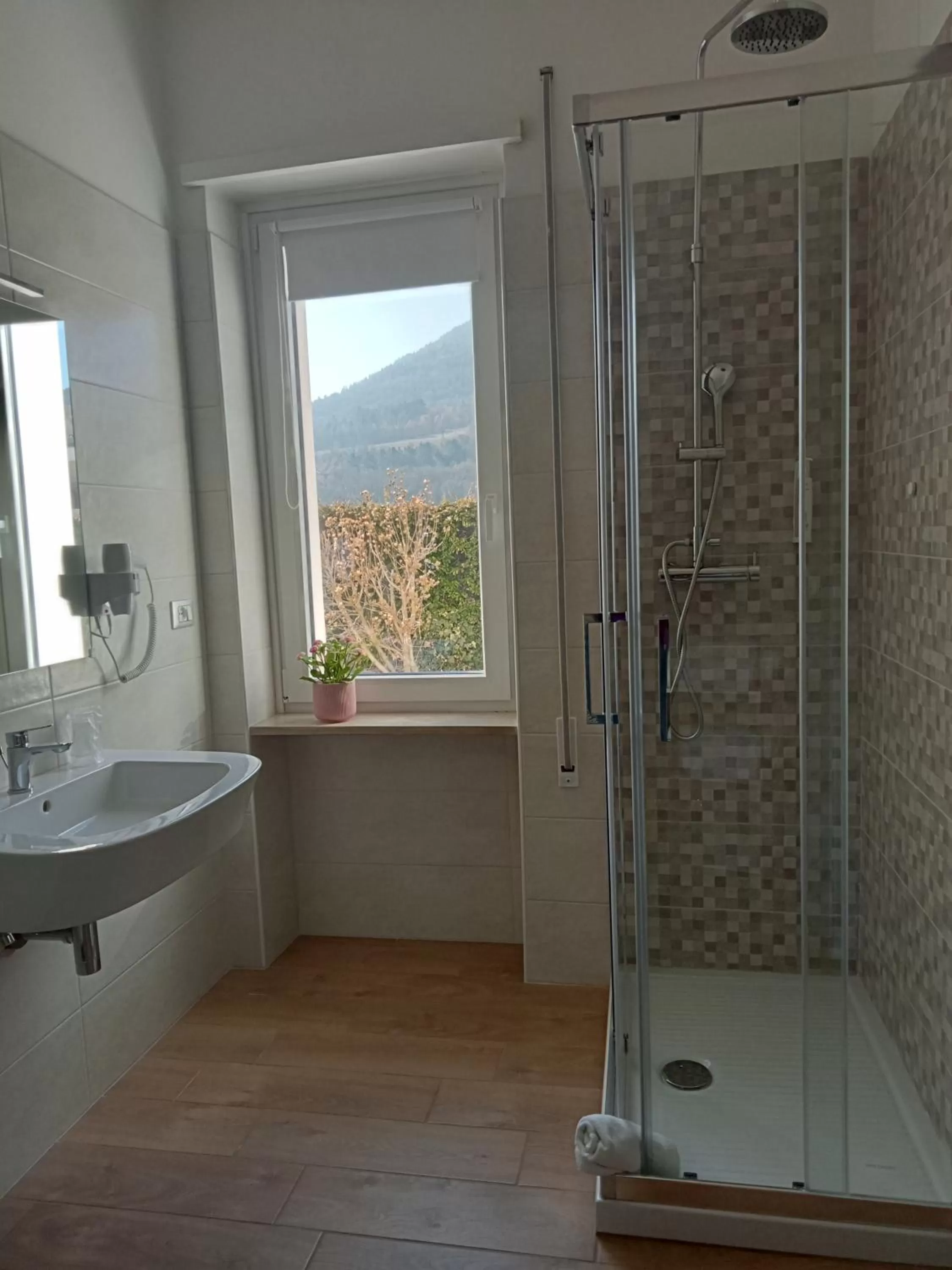 Shower in Hotel Porta Rivera