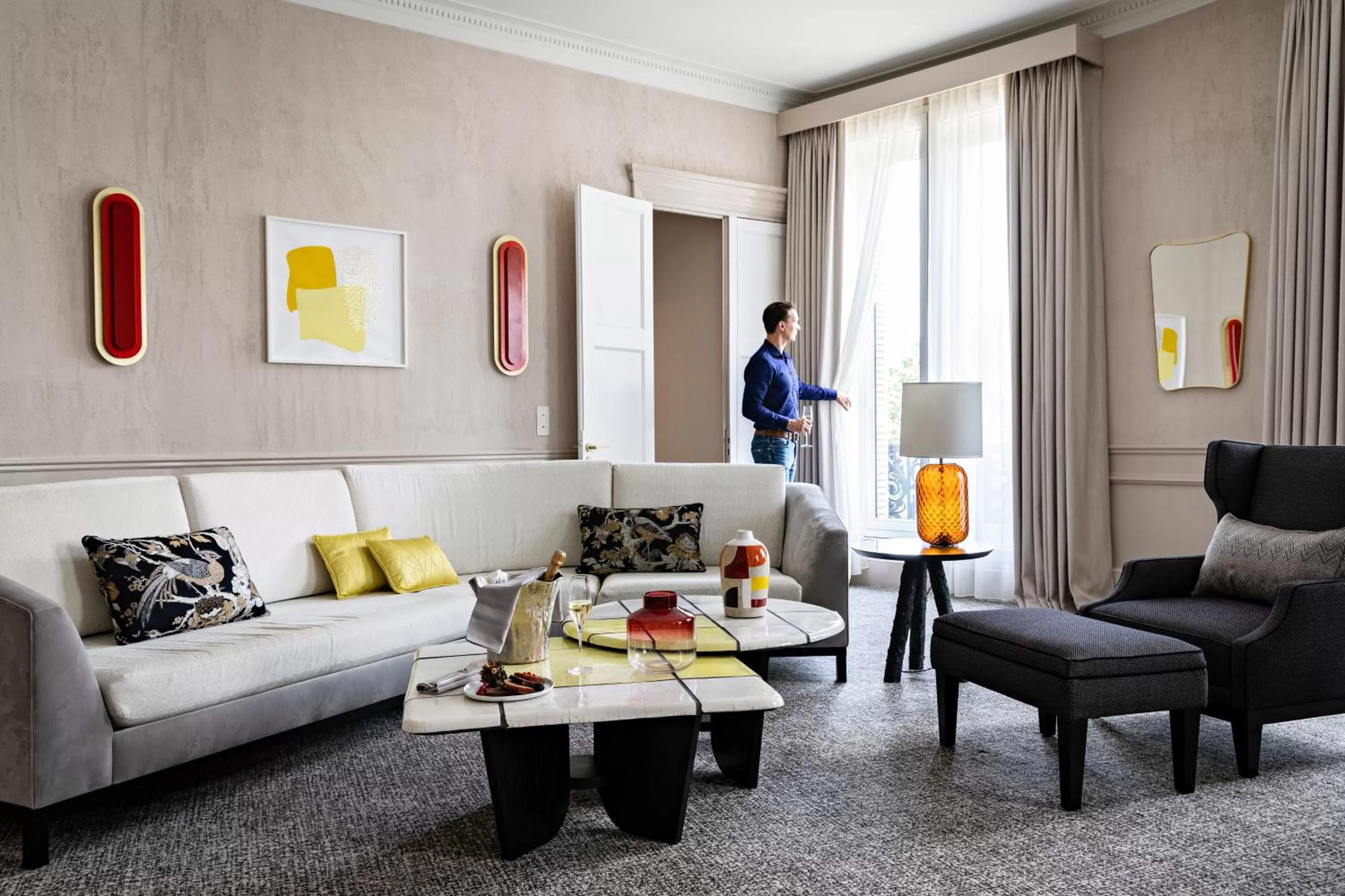 Living room in Sofitel Le Scribe Paris Opera