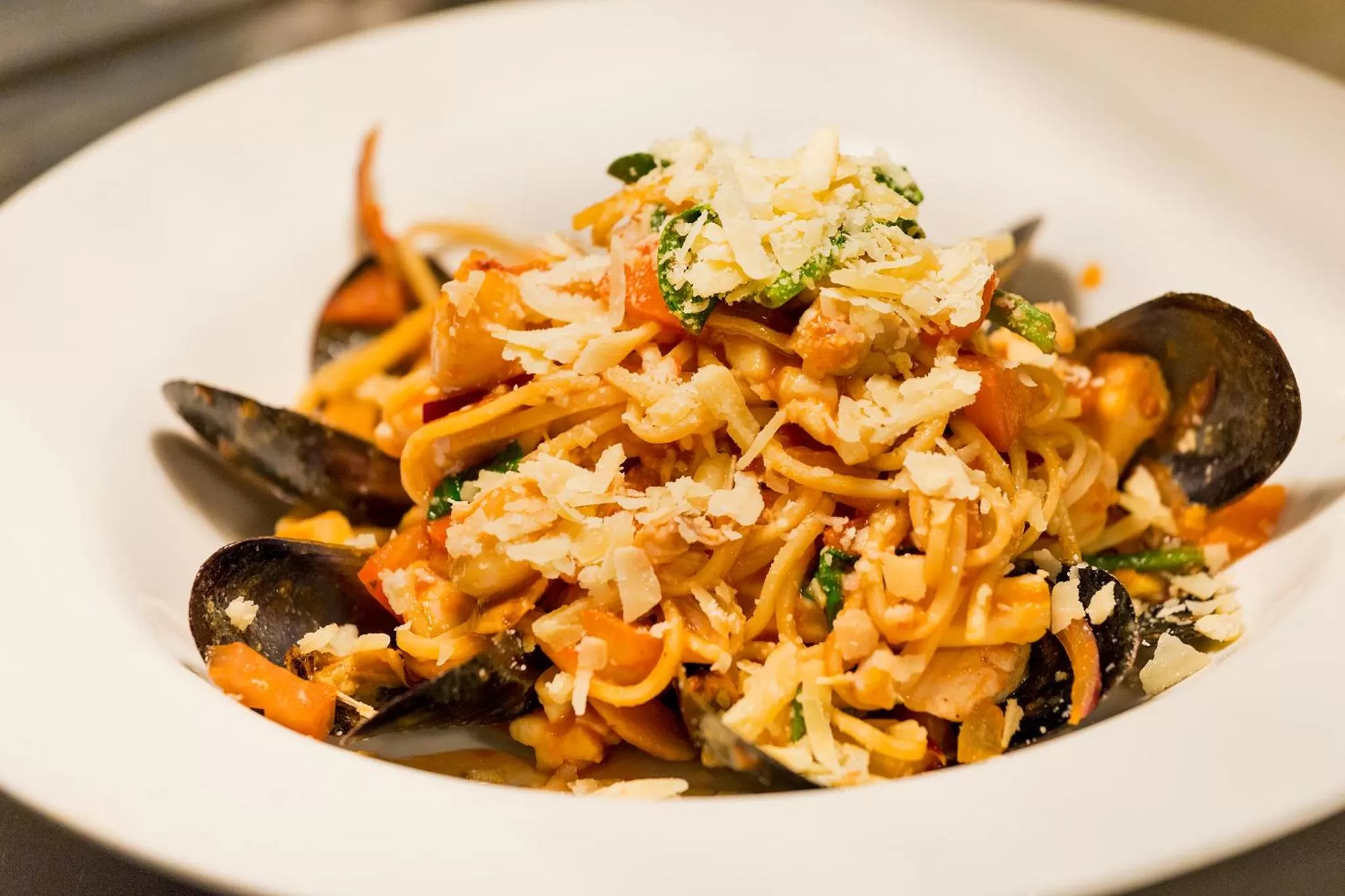 Food close-up in Customs House Hotel