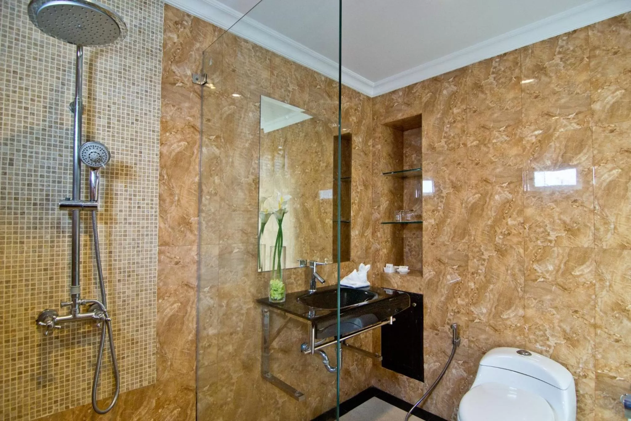 Bathroom in LK Mantra Pura Resort