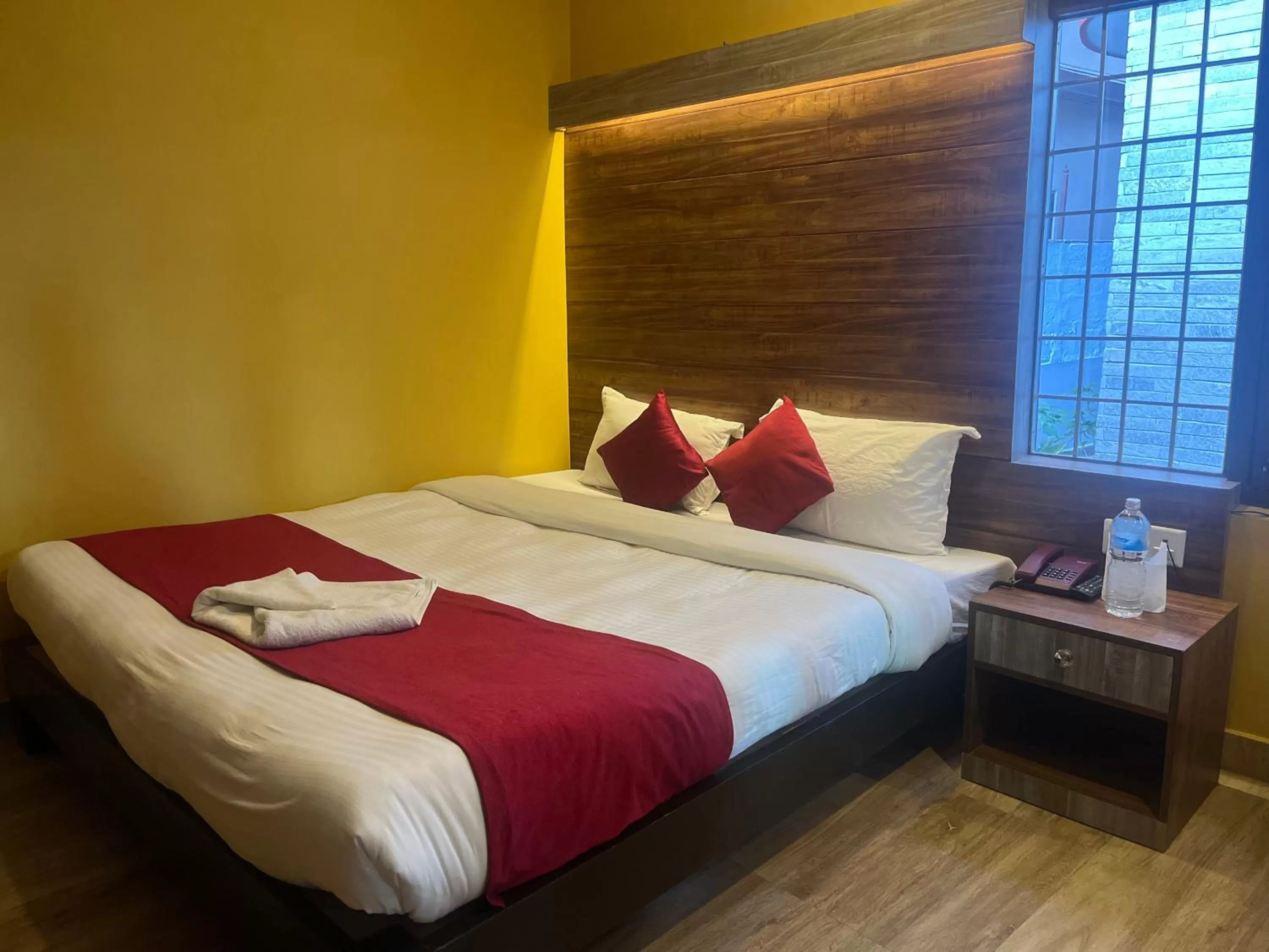 Bed in The North Face Inn