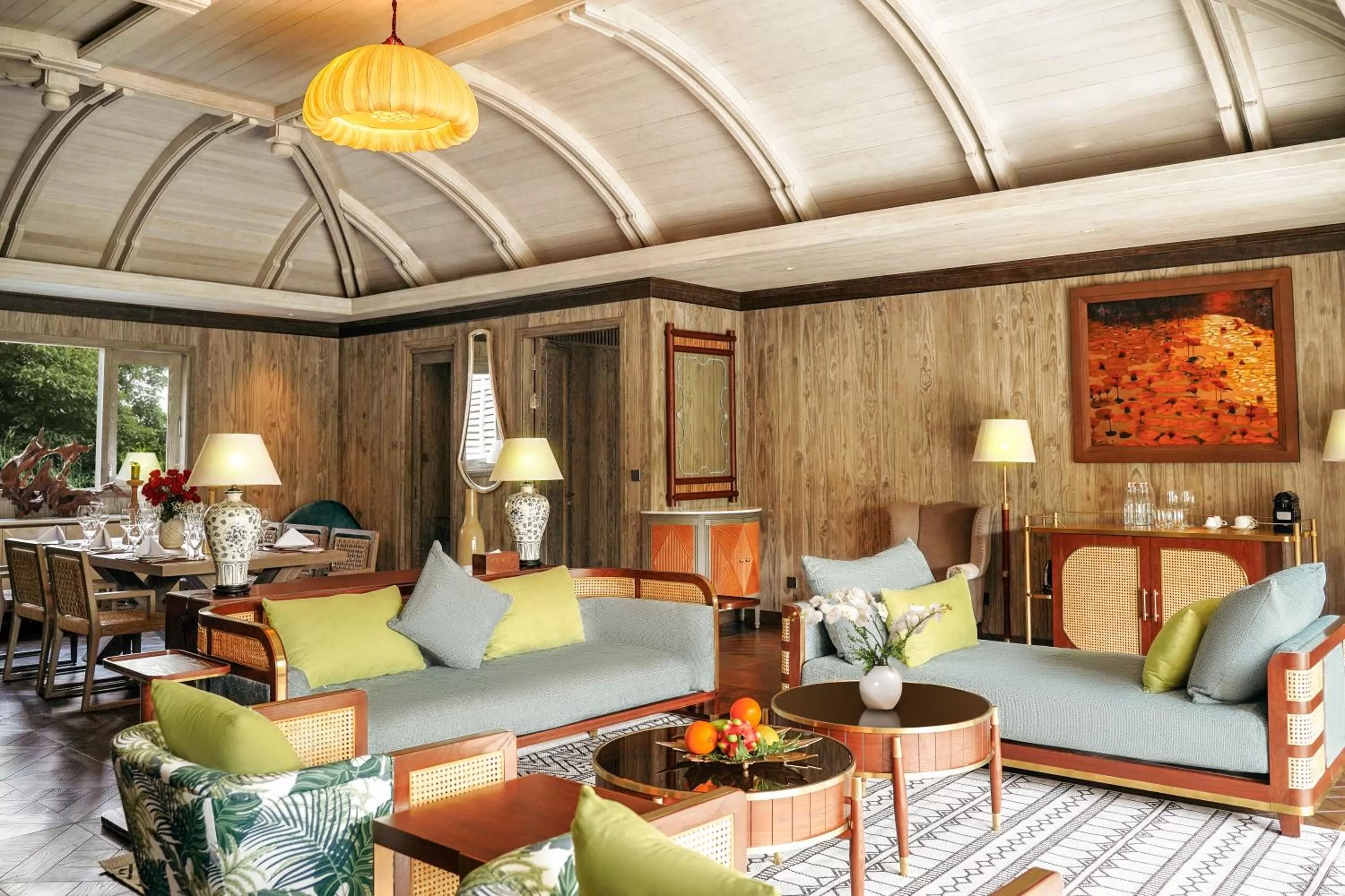 Living room in An Lam Retreats Saigon River