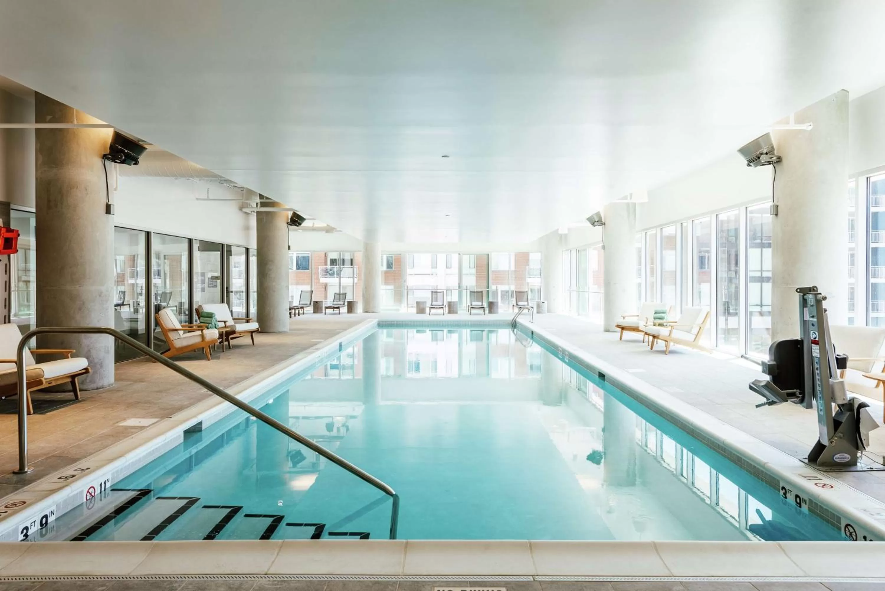 Pool view in Hilton Garden Inn Denver Union Station