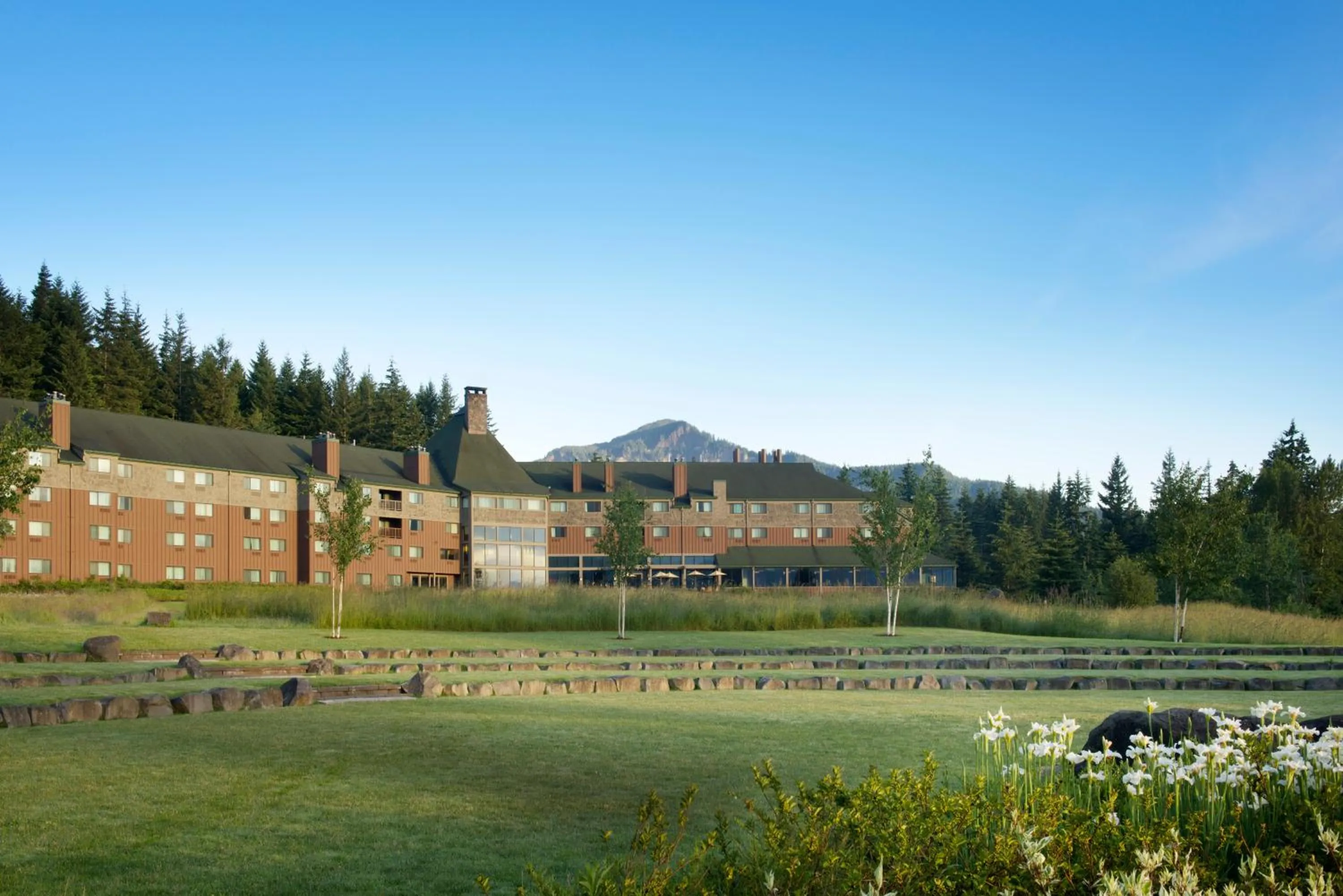 Property building in Skamania Lodge