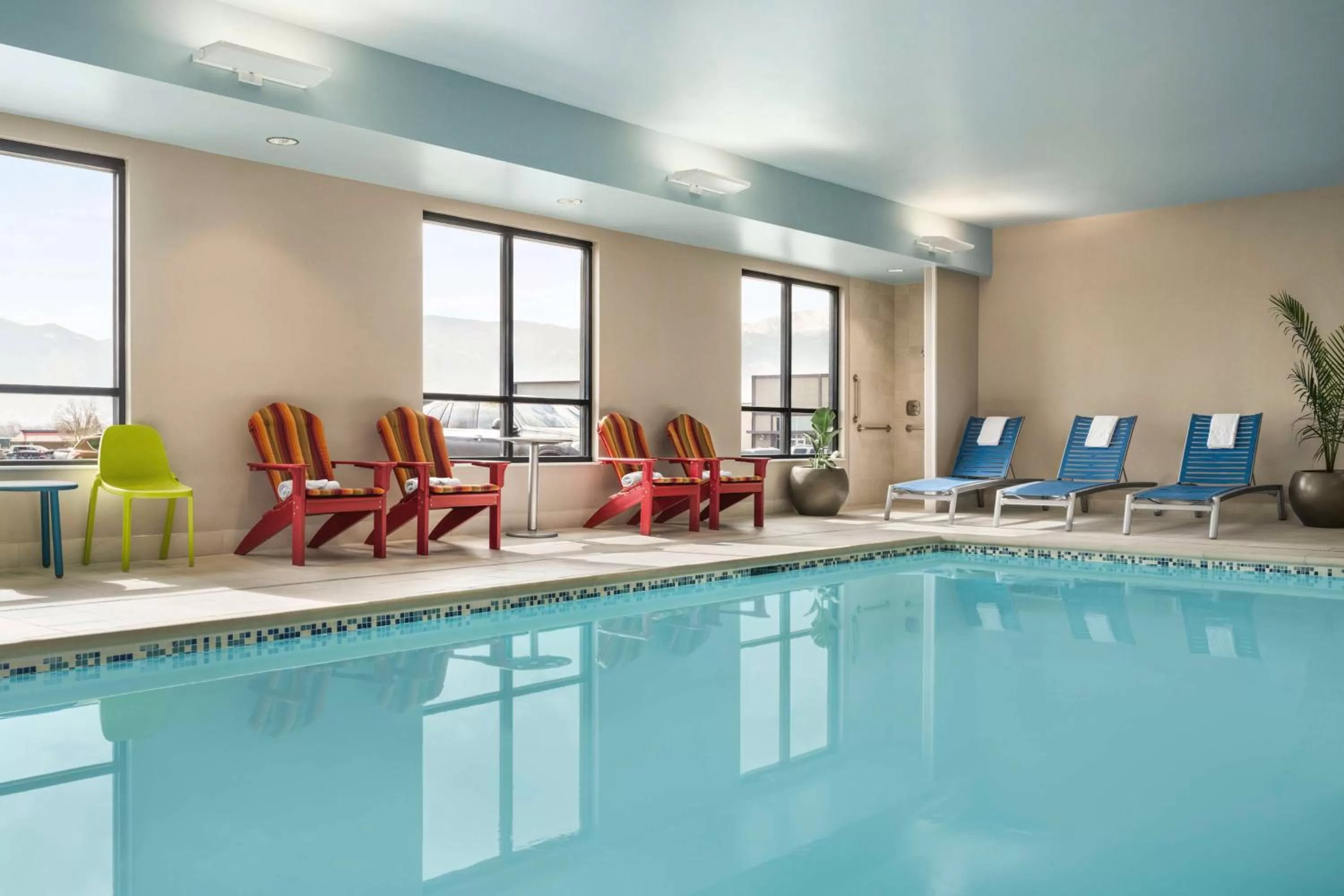 Pool view in Home2 Suites By Hilton Colorado Springs I-25 Central