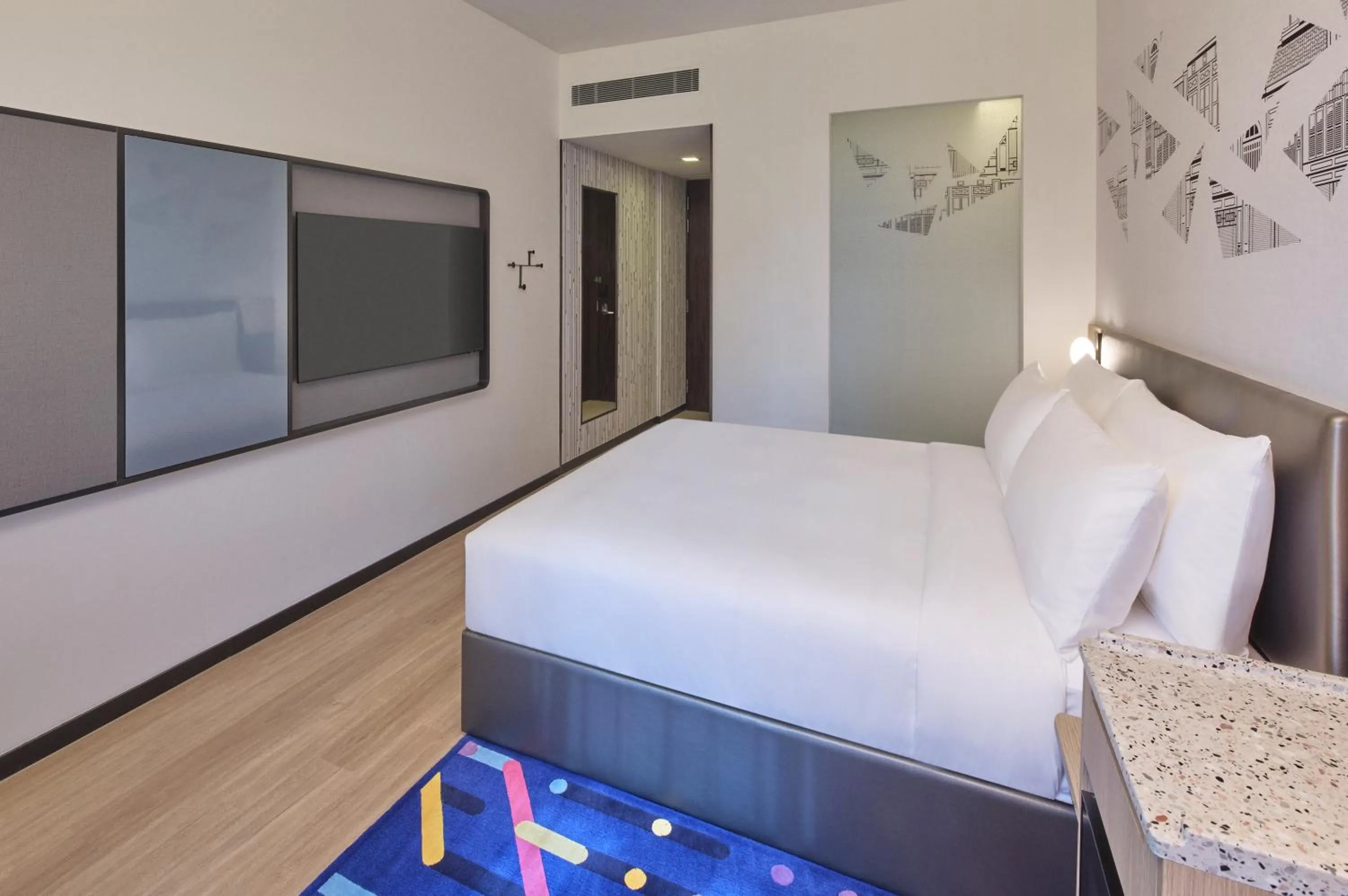 Bed in Aloft Singapore Novena