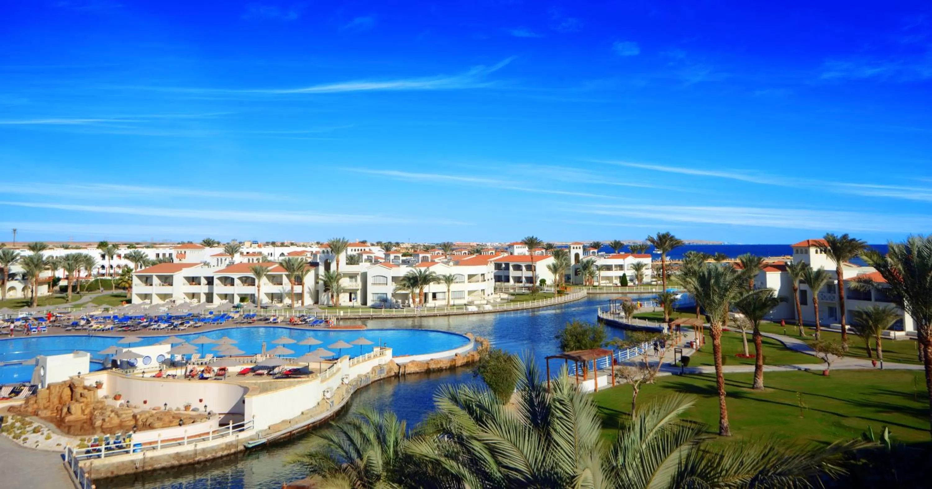 Bird's eye view in Pickalbatros Dana Beach Resort - Aqua Park