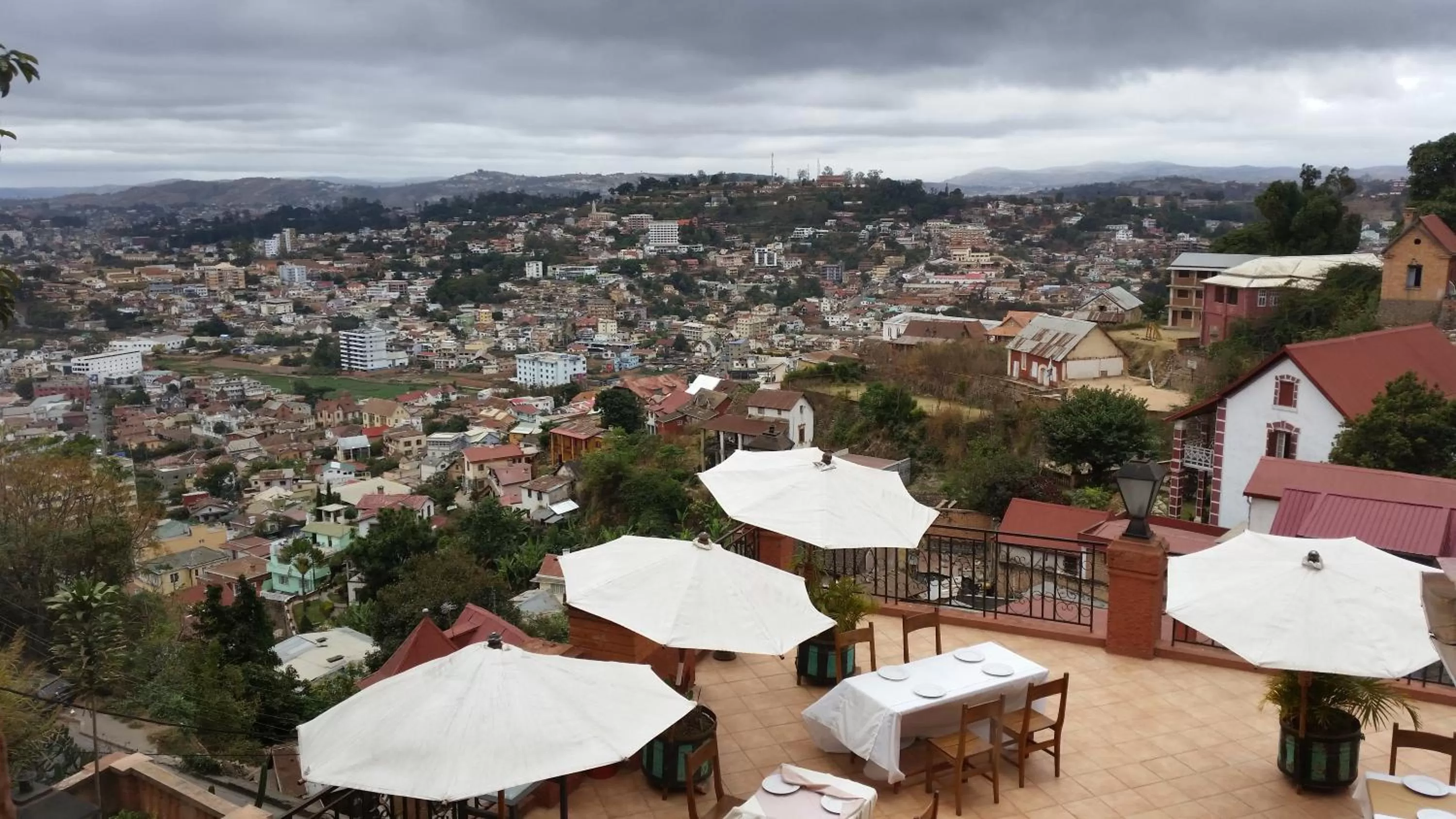 Patio, Bird's-eye View in Relais De La Haute Ville Tana