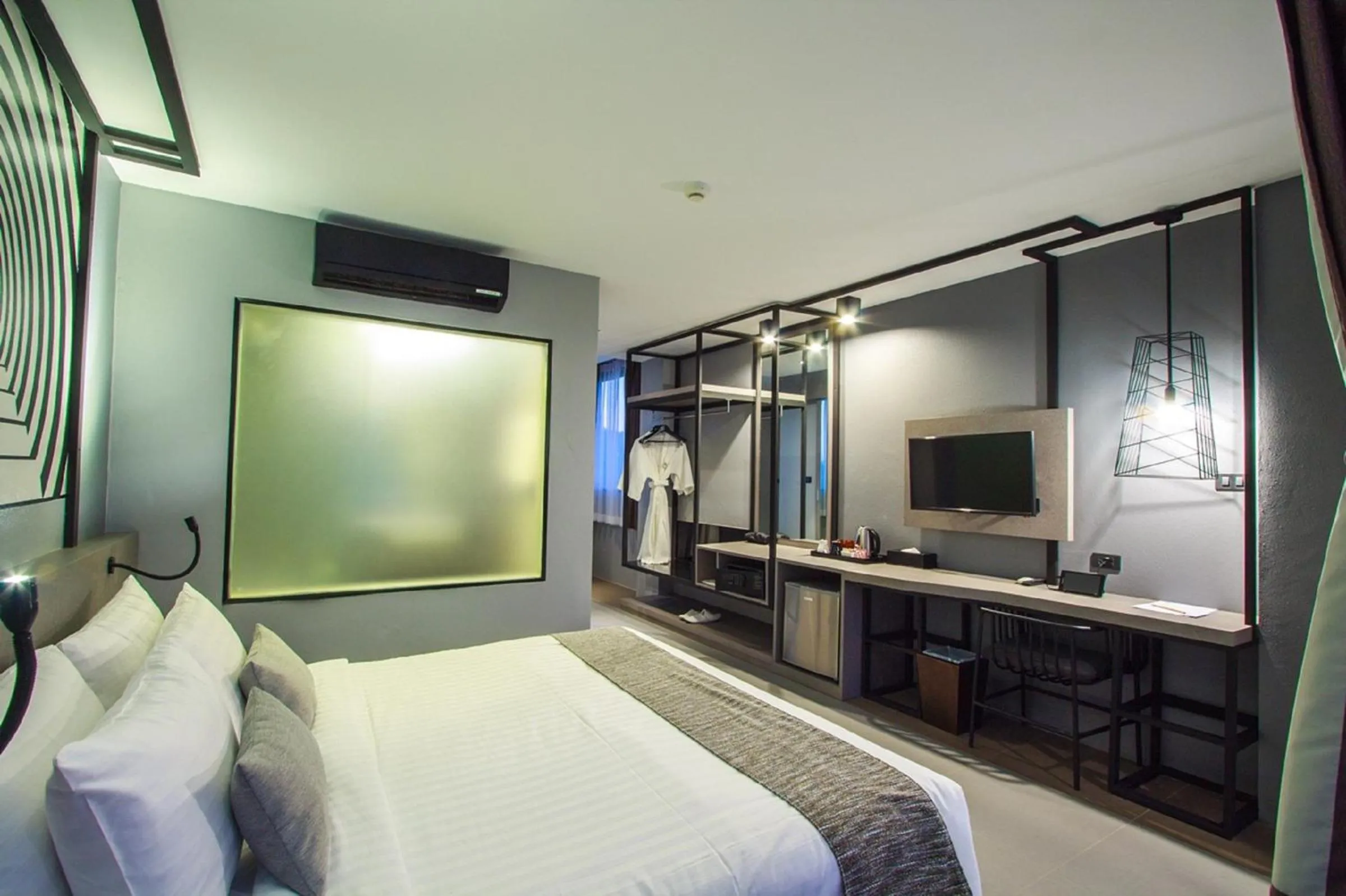 Bathroom, Bed in Mazi Design Hotel by Kalima