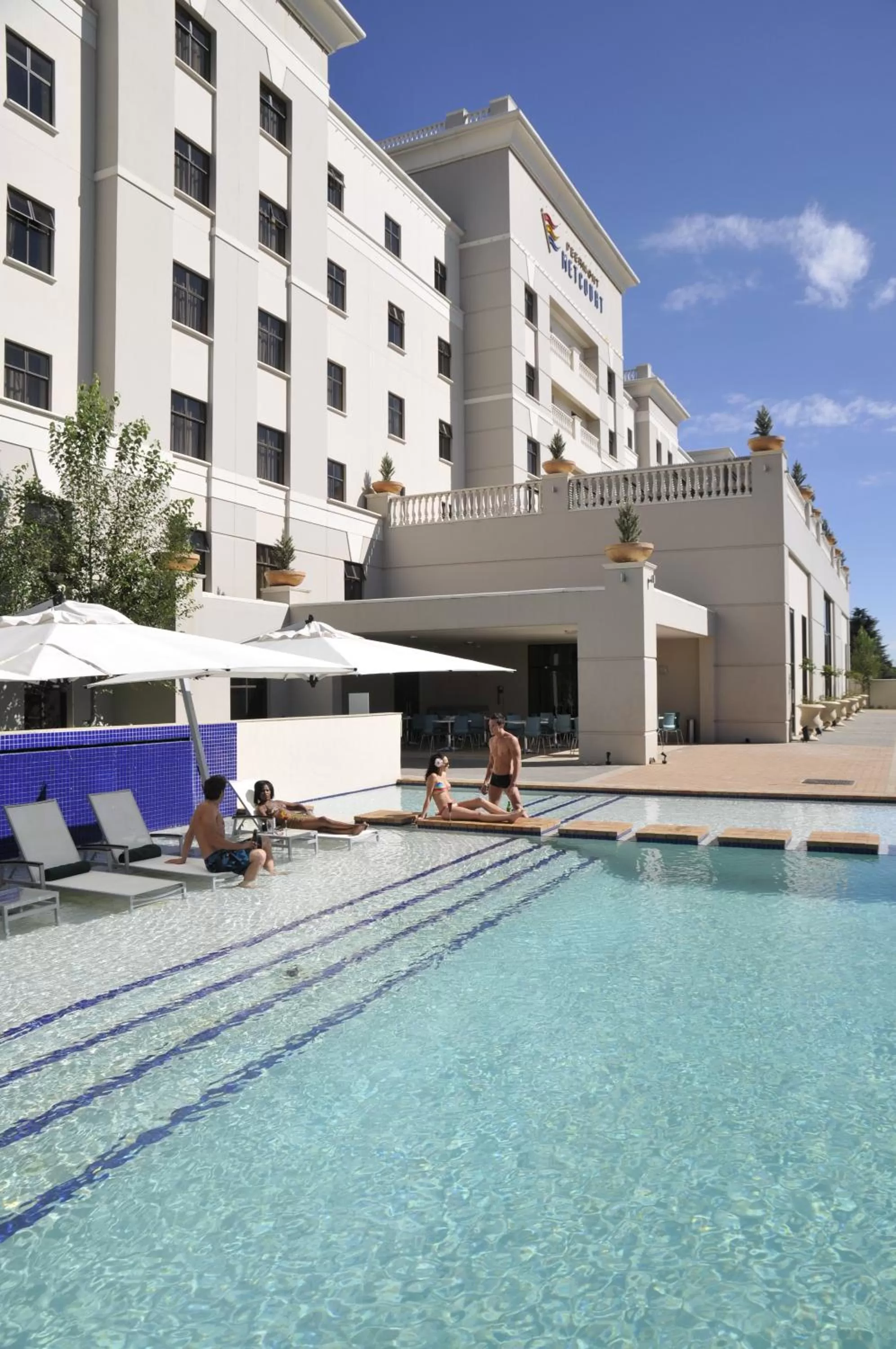 Swimming pool in Metcourt at Emperors Palace