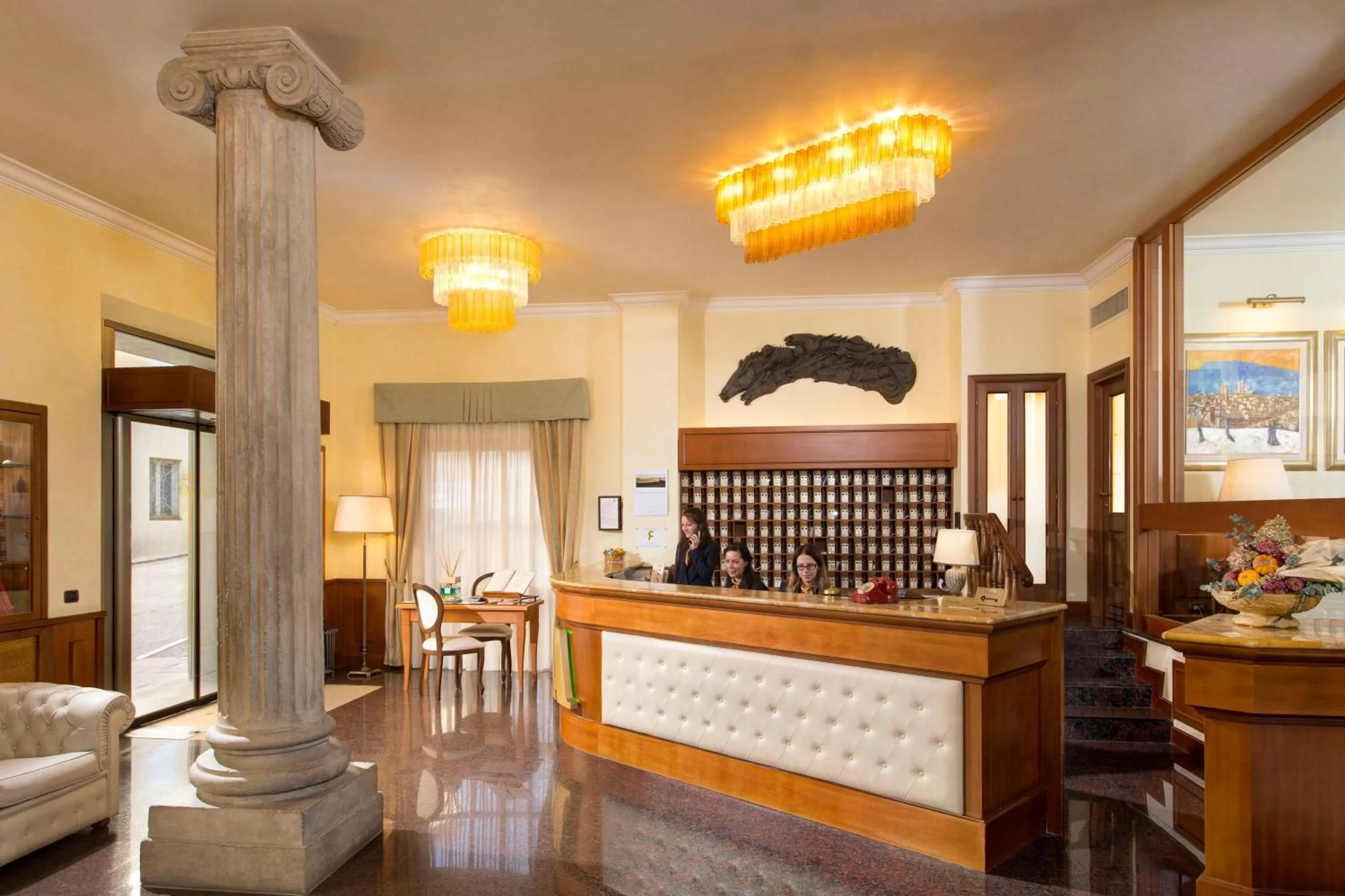 Lobby or reception in Hotel Athena