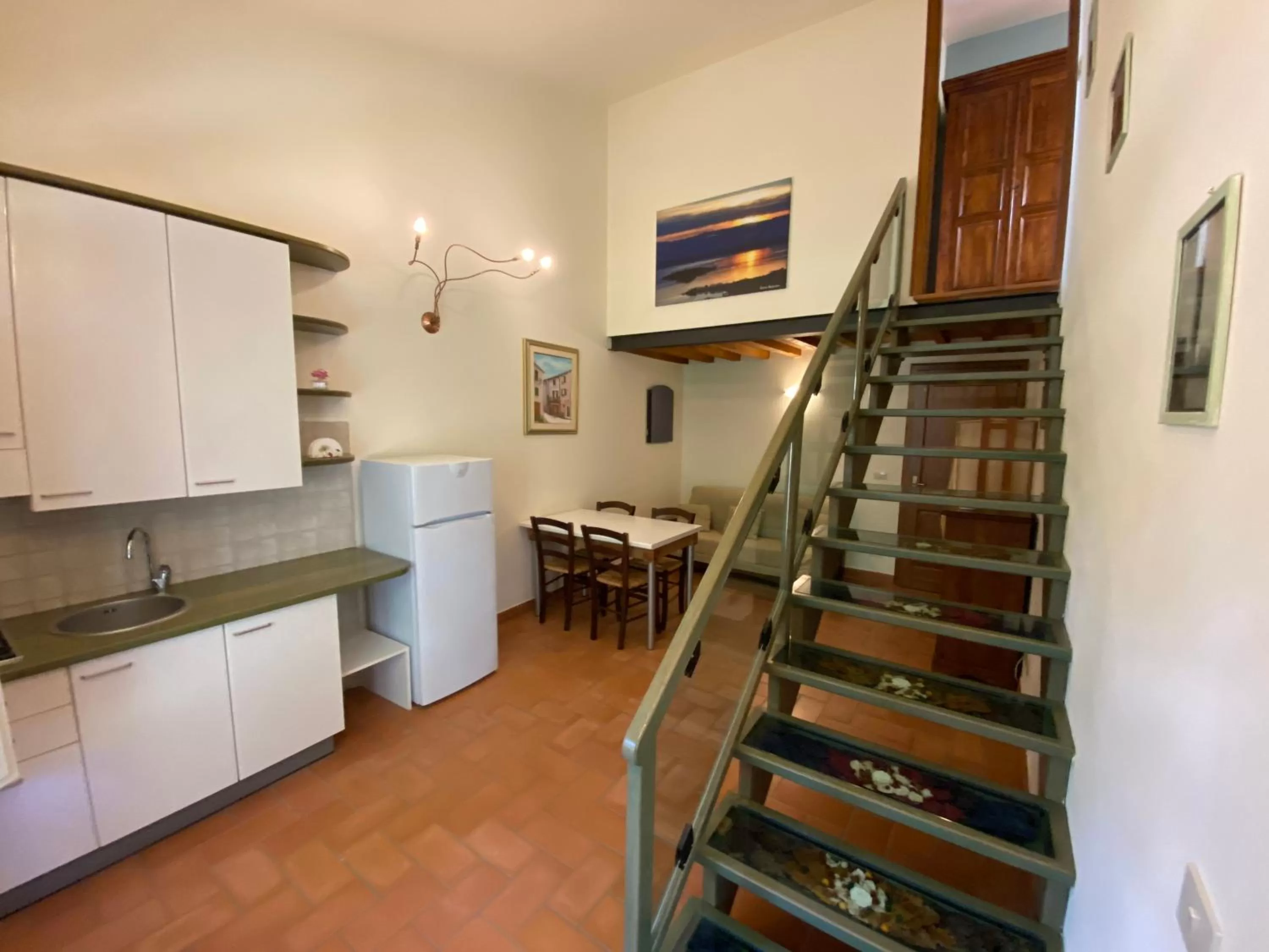 Kitchen or kitchenette in Agriturismo Tenuta Badia