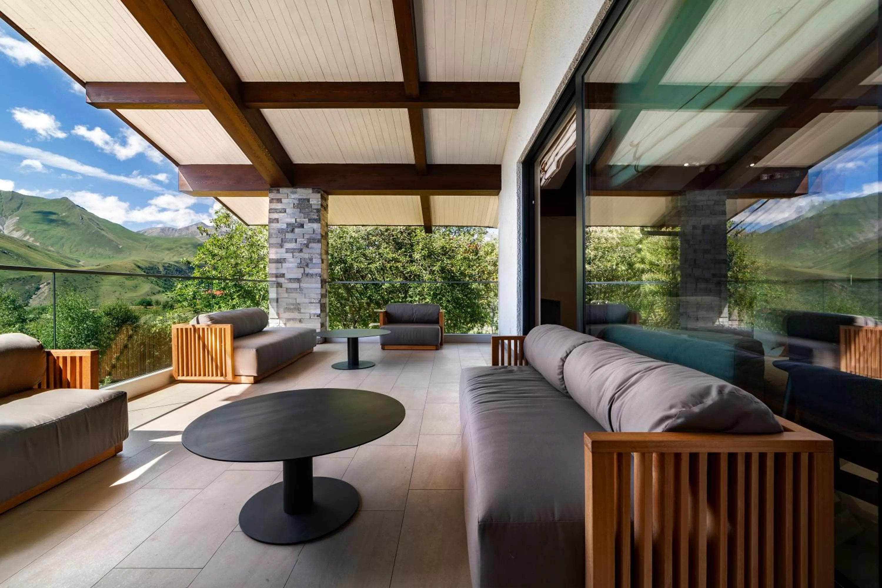 Balcony/Terrace in Marco Polo Hotel Gudauri