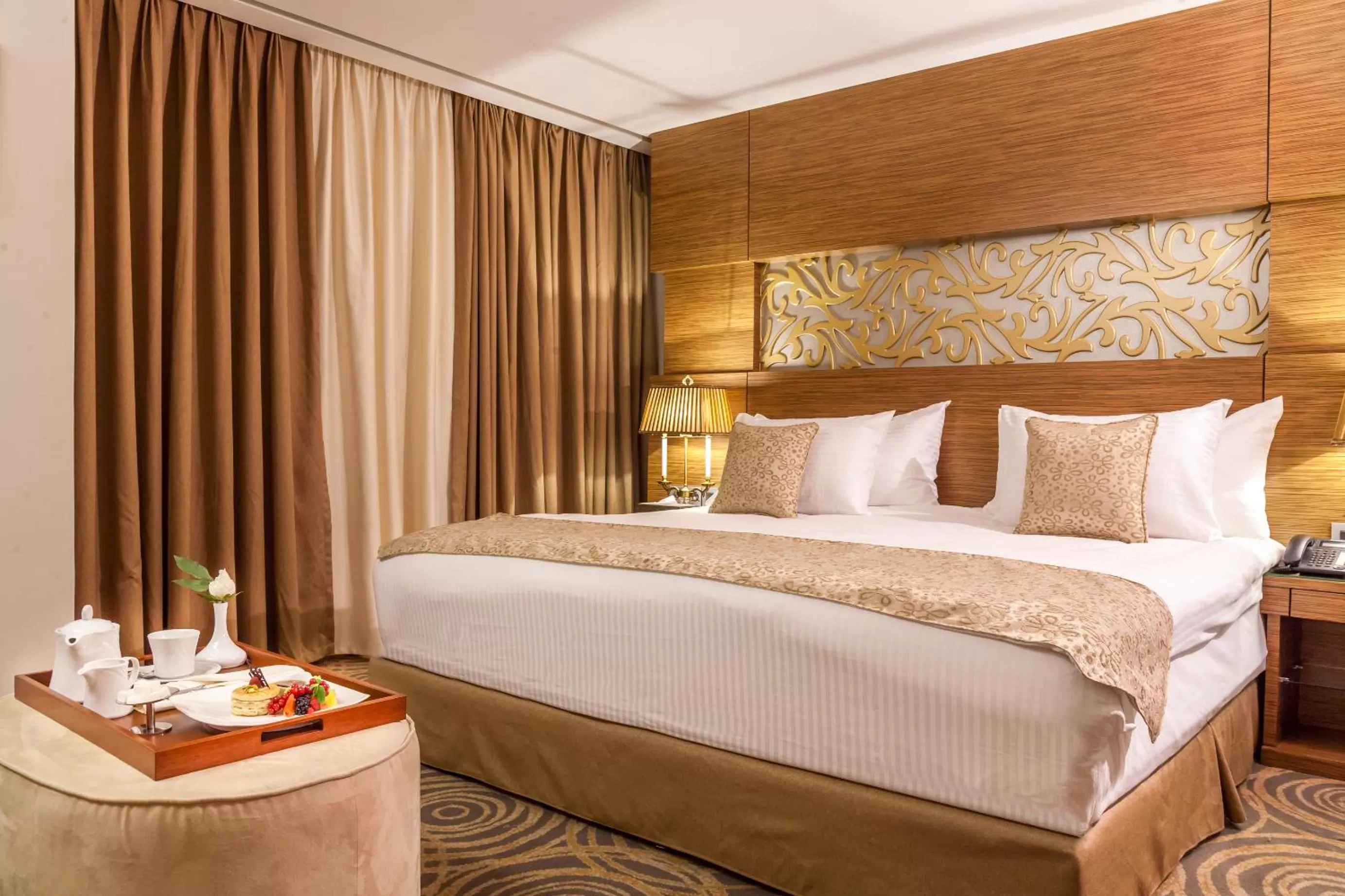 Bed in Harir Palace Hotel