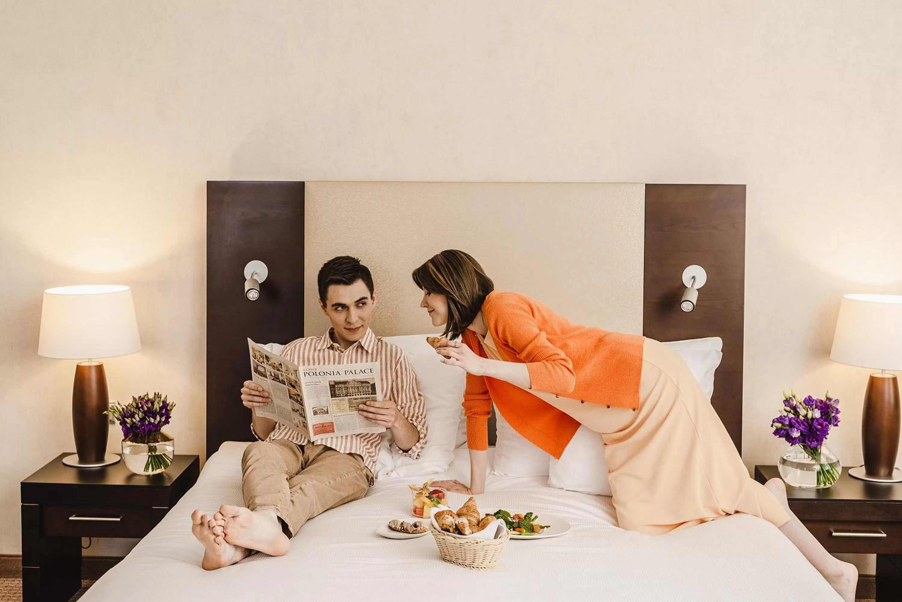 Breakfast, Bed in Hotel Polonia Palace