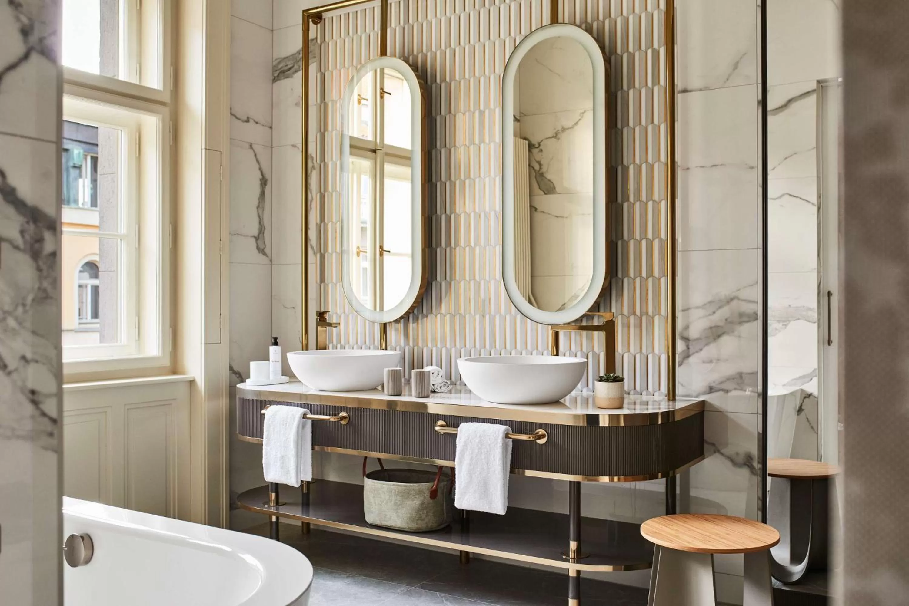 Toilet in Andaz Prague, By Hyatt