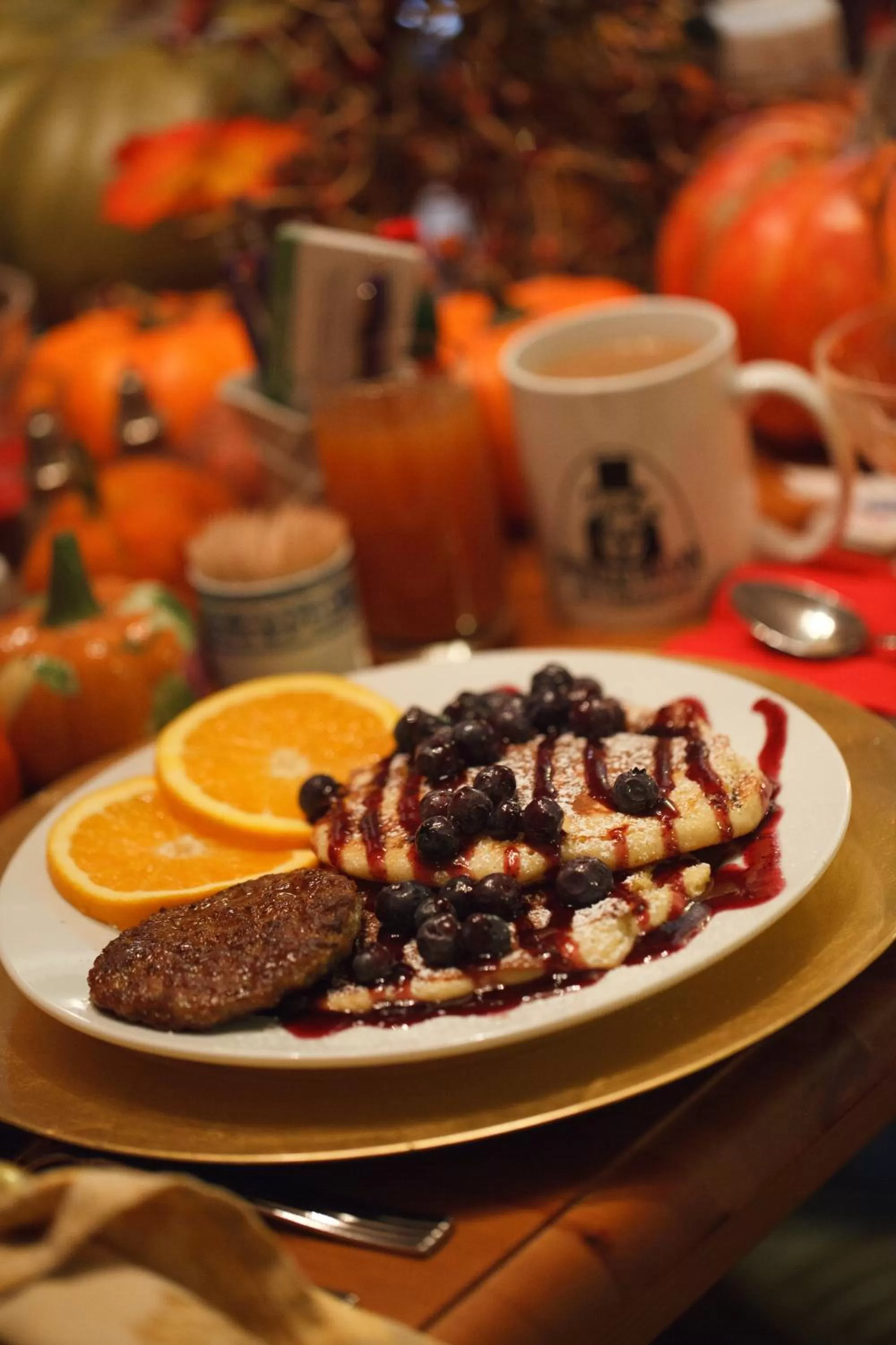 American breakfast in Phineas Swann Inn & Spa