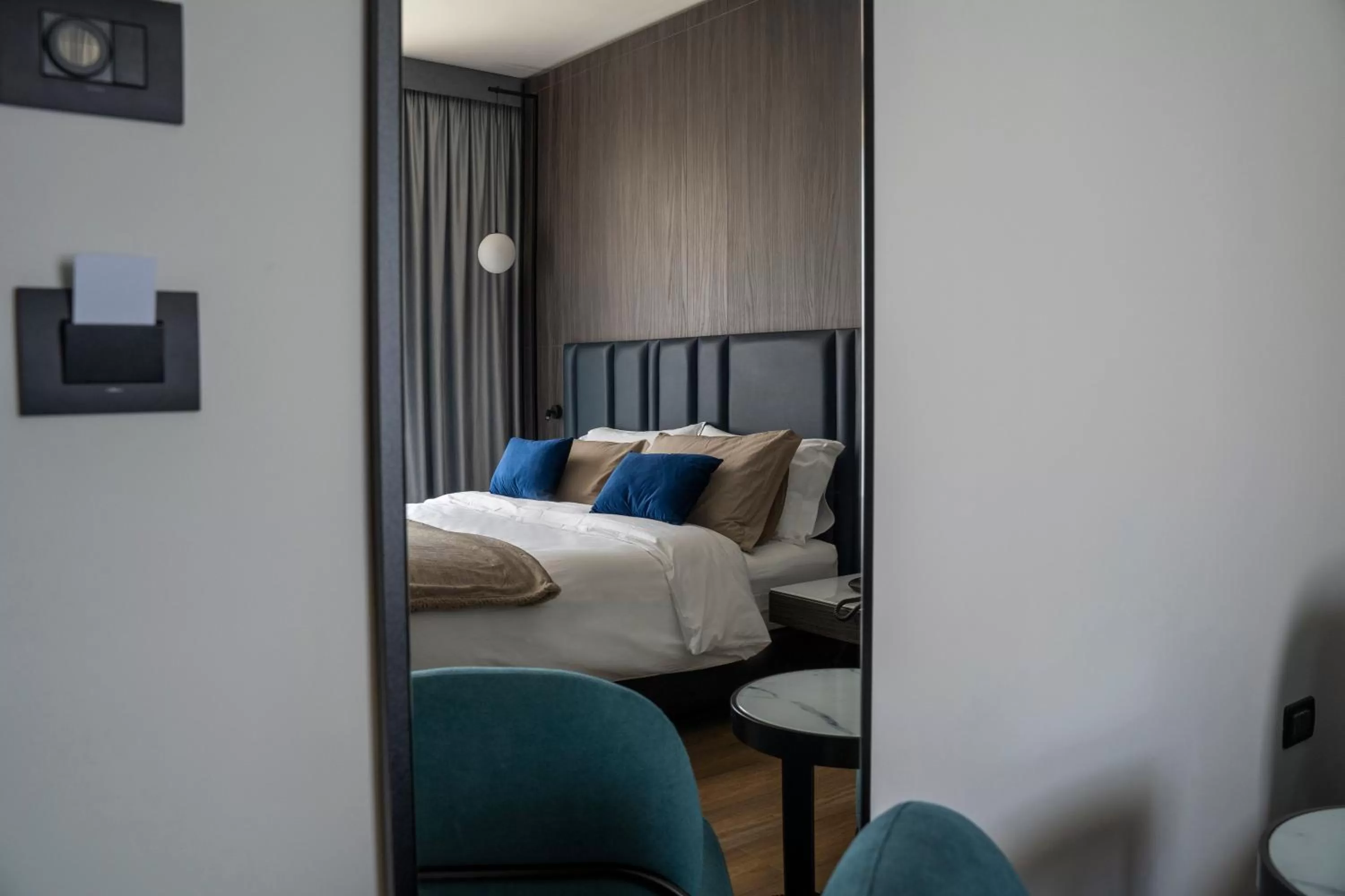 Bed in Hotel Leonessa