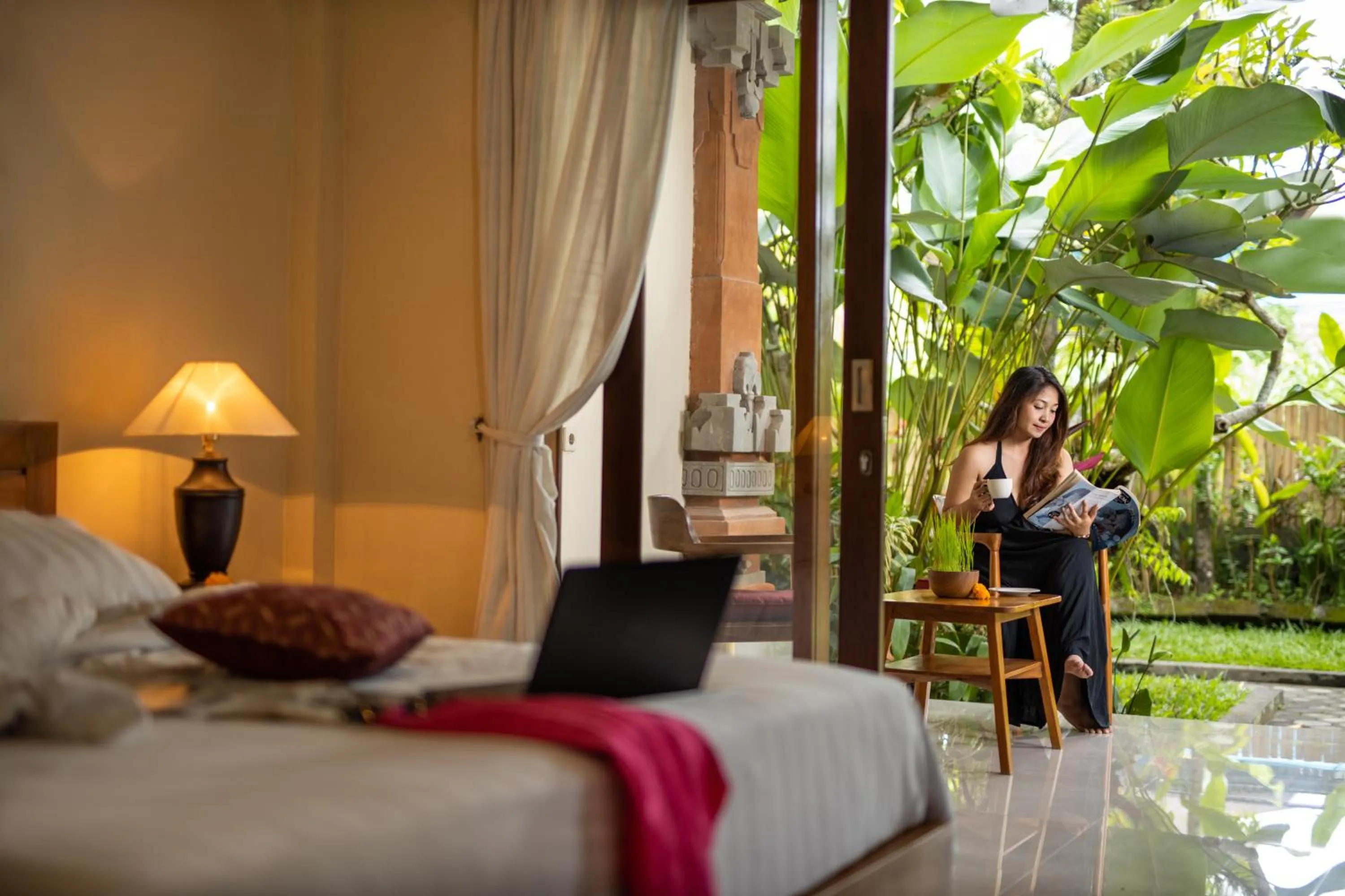 Bedroom in Uma Sari Cottage by Mahaputra