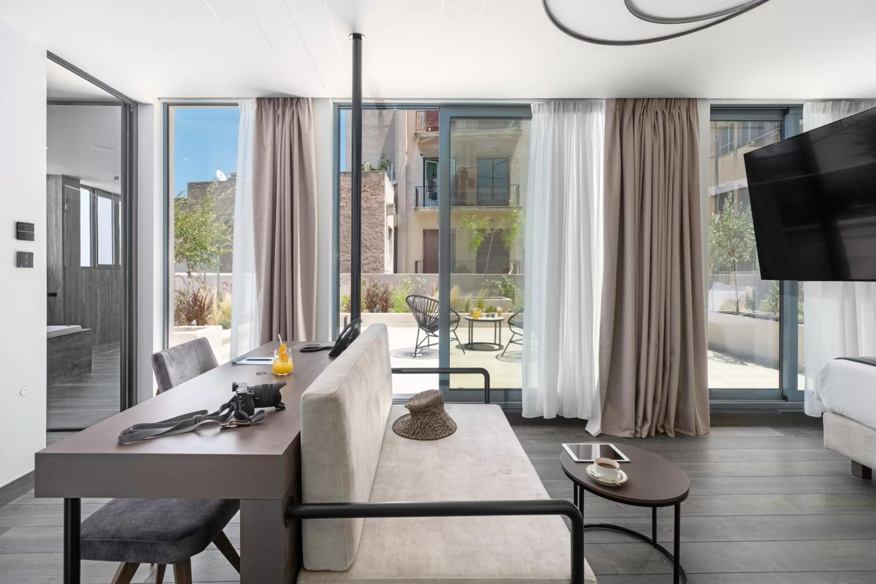 Seating area in Hellenic Vibes Smart Hotel