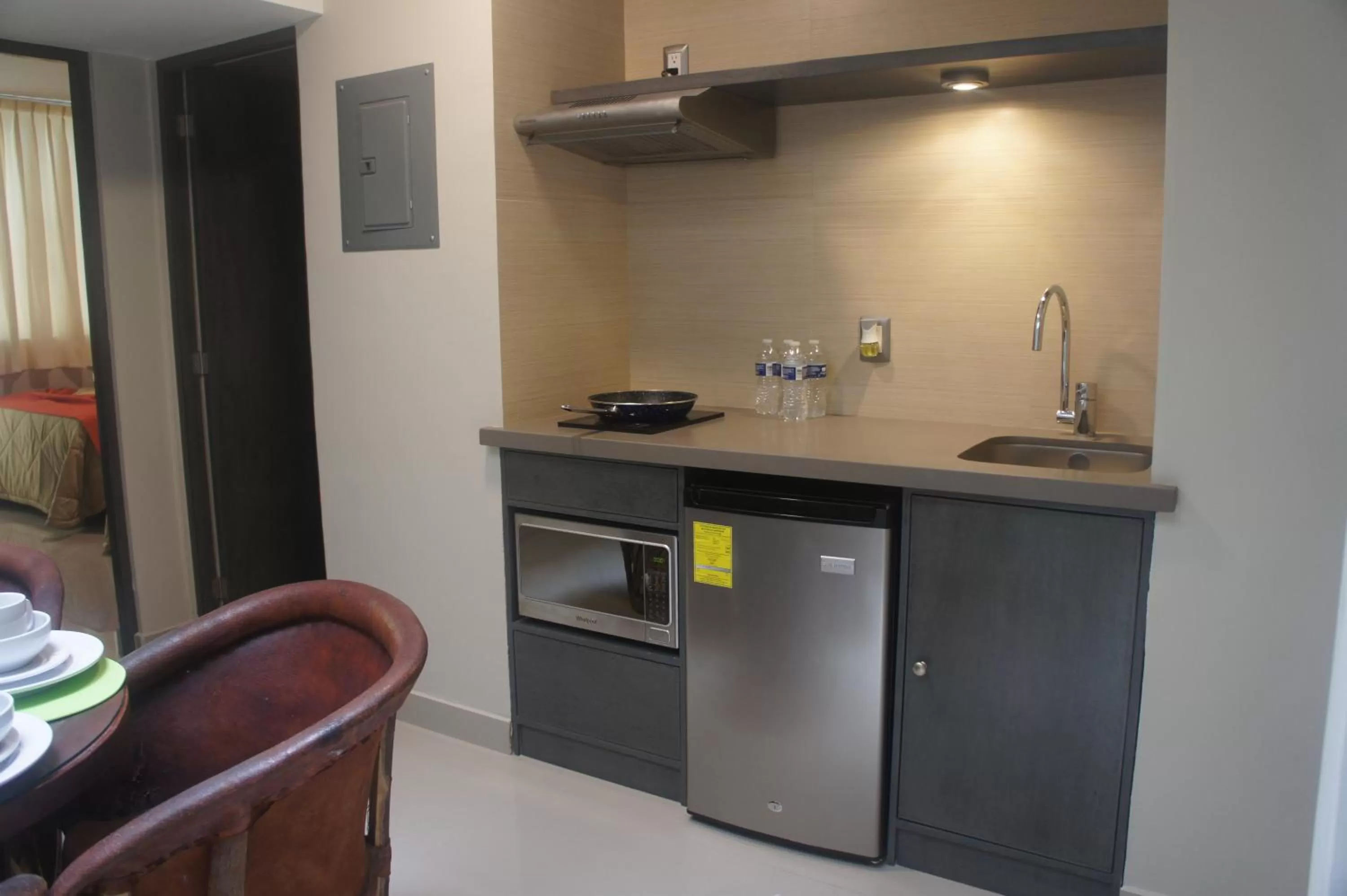 Kitchen or kitchenette in Suites San Luis