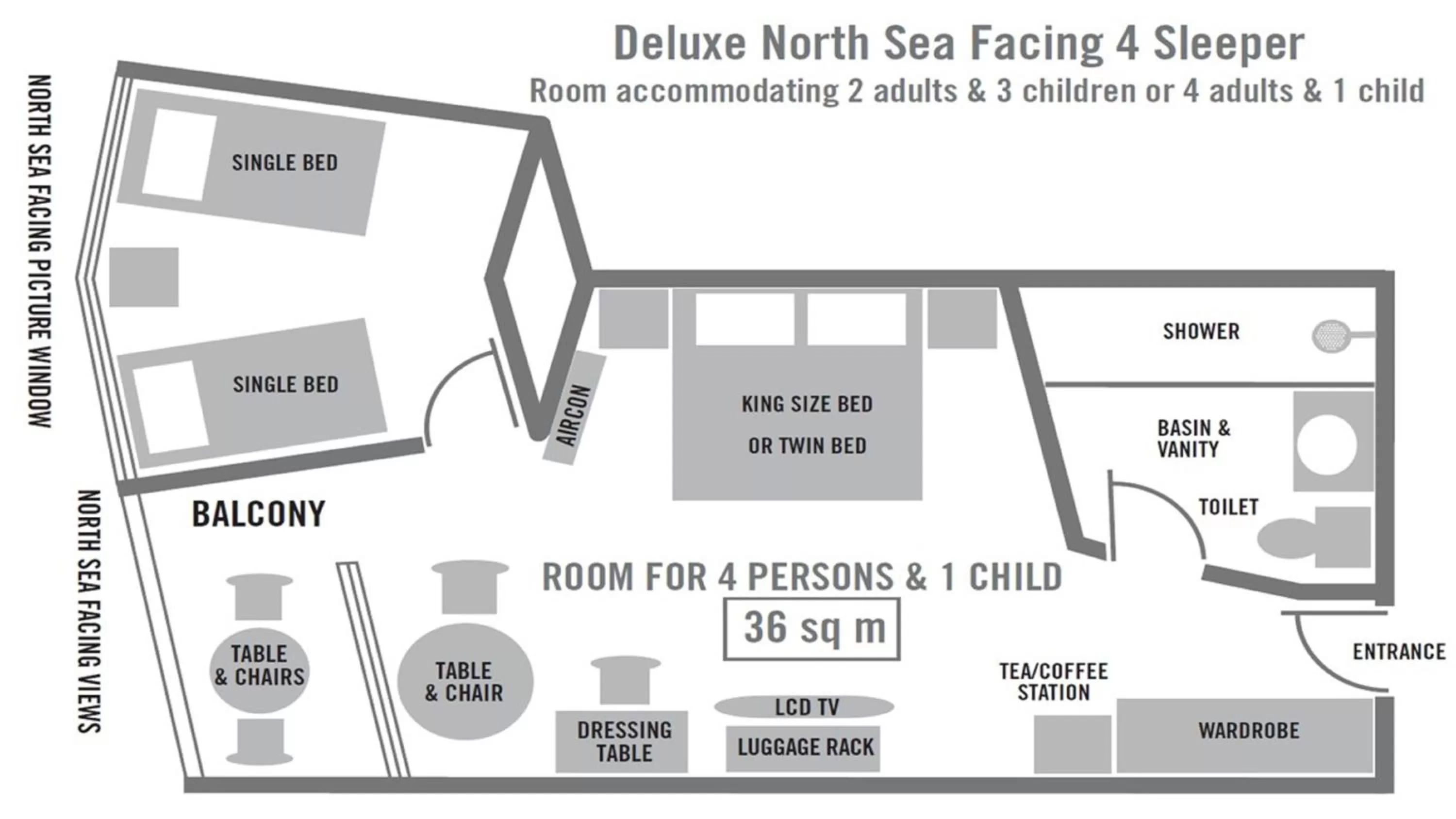 Floor plan in Blue Waters Hotel