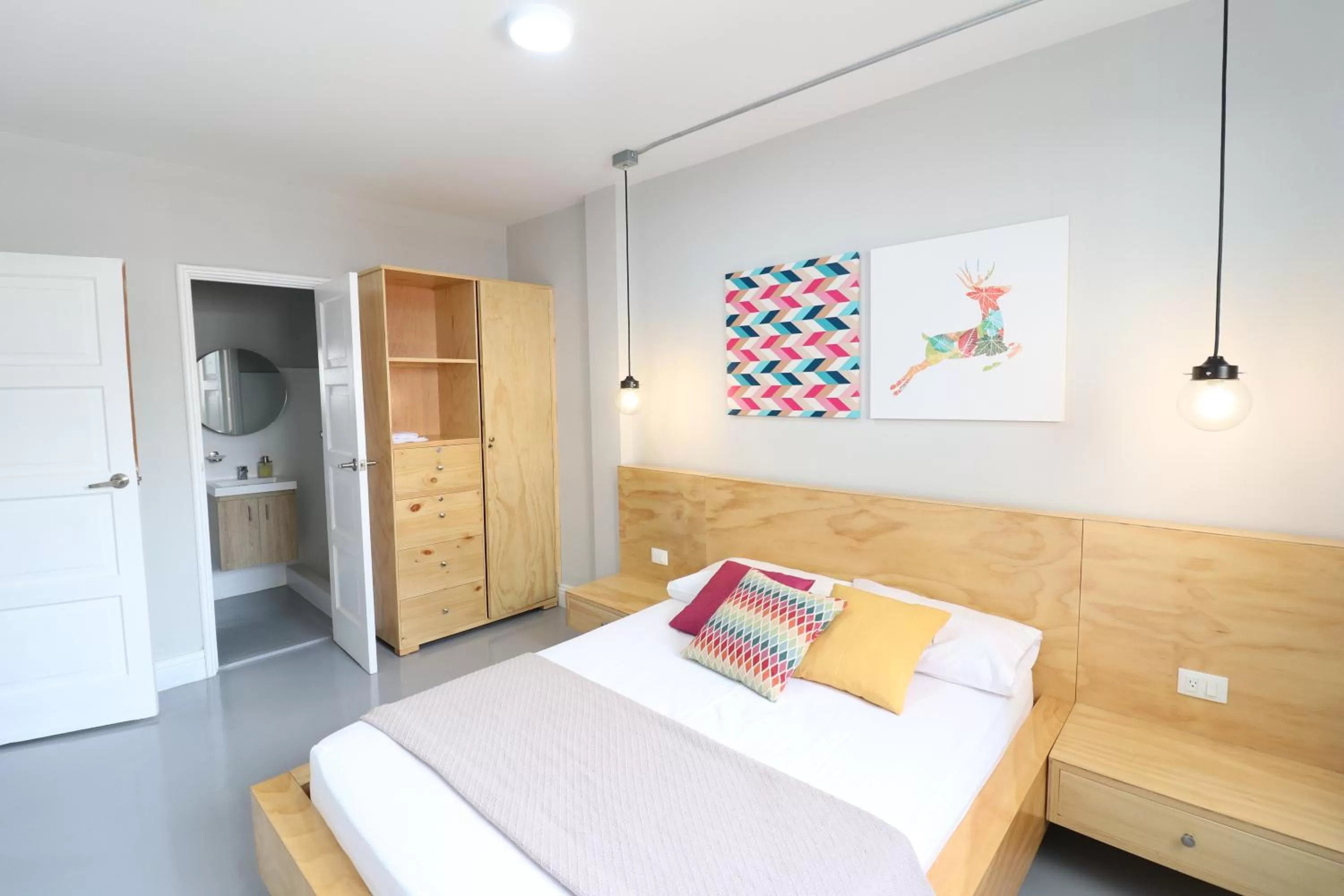 Bedroom, Bed in 554 Apartments