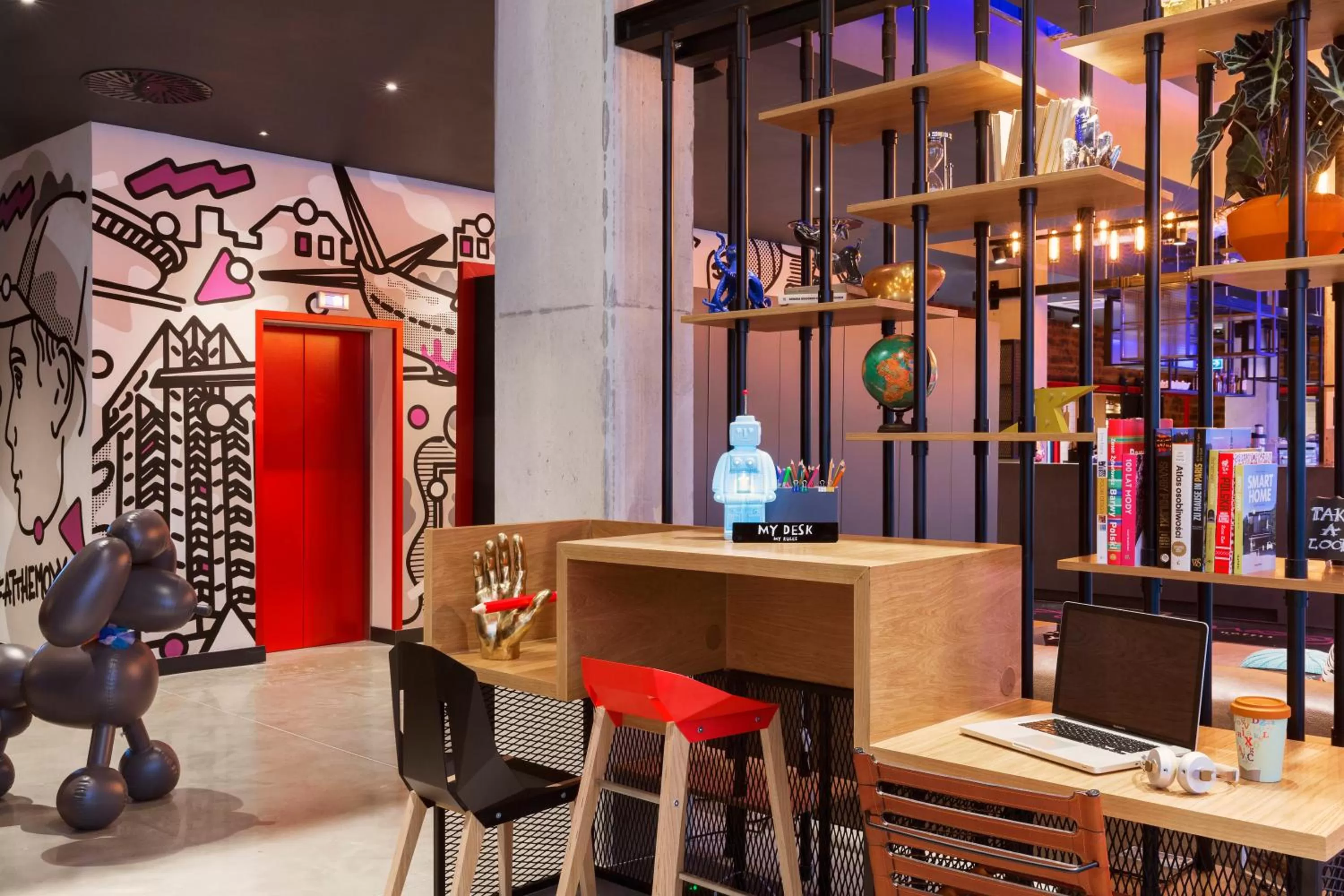 Lobby or reception in Moxy Katowice Airport