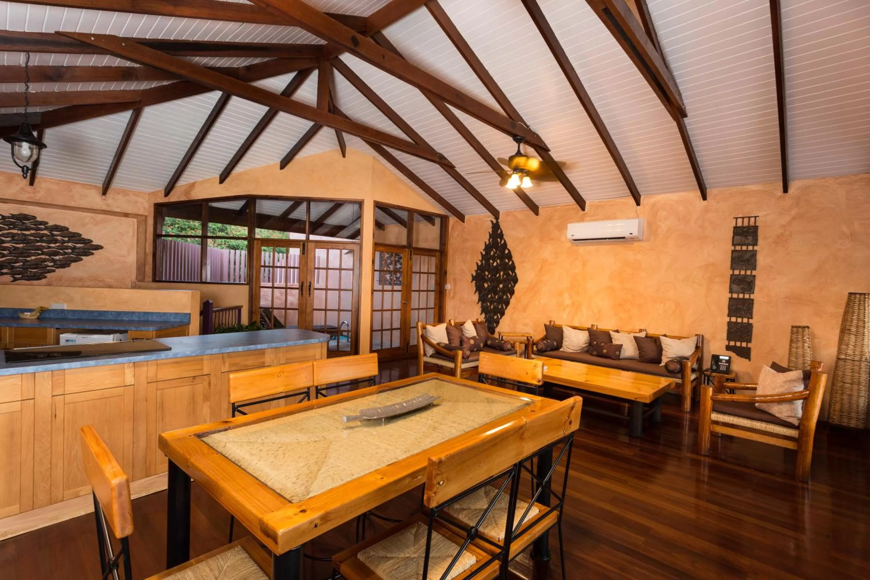 Dining area in True Blue Bay Resort