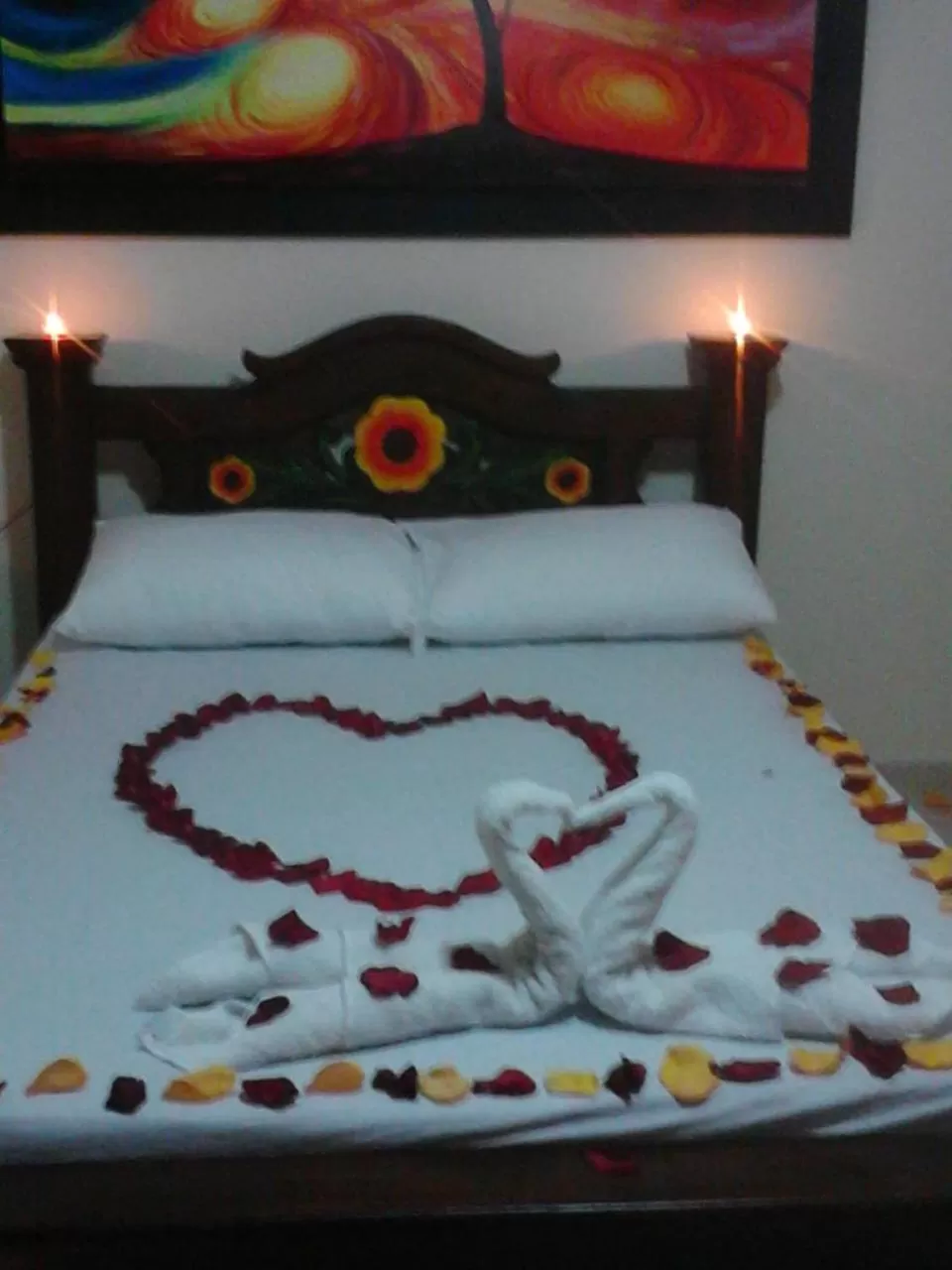 Bed in Hotel sol y Luna