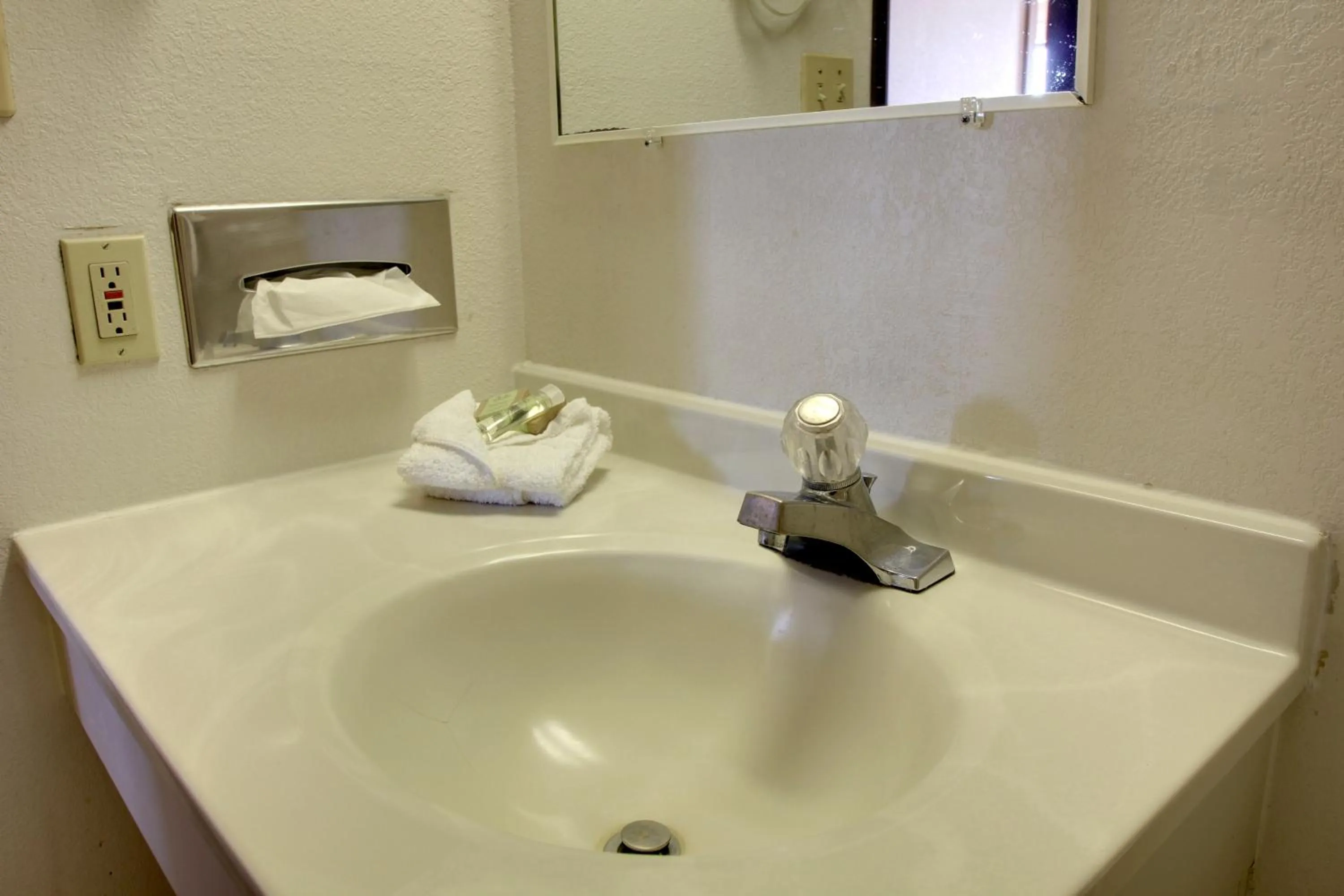 Bathroom in Super 8 by Wyndham Manhattan KS