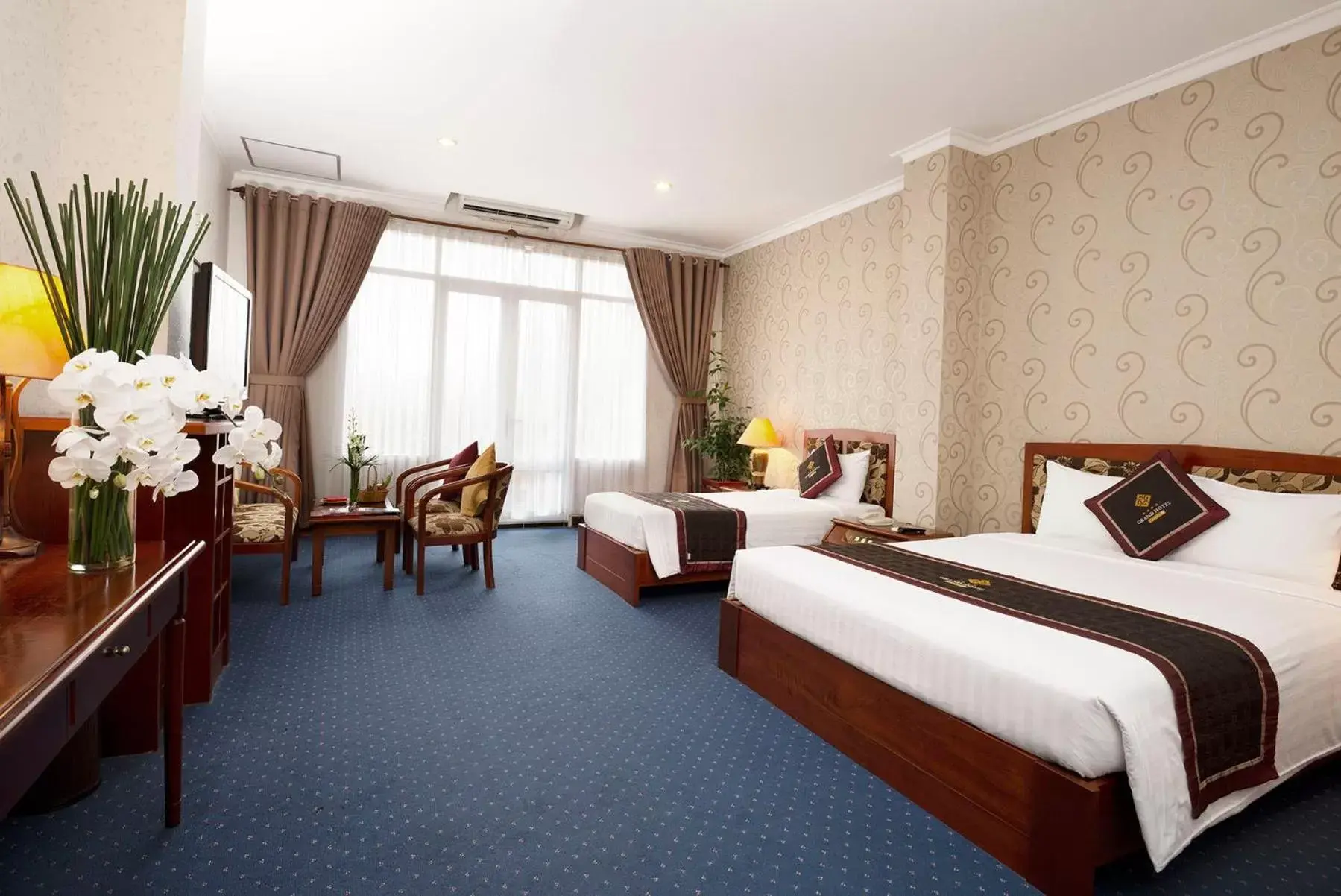 Deluxe Double Room with Sea View in Grand Hotel Vung Tau Deluxe Double Room with Sea View in Grand Hotel Vung Tau