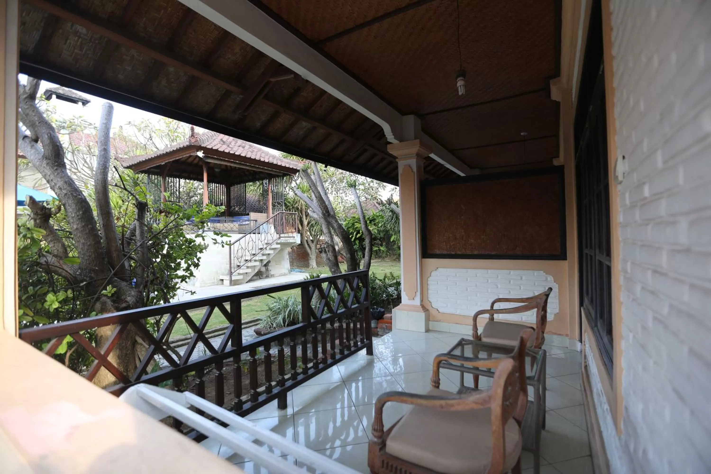 Balcony/Terrace in Fat Yogi Cottages