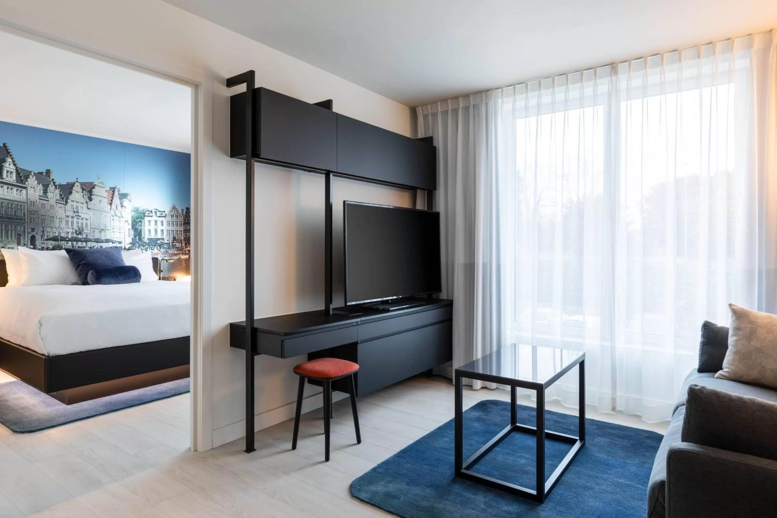 Bedroom, Bed in Residence Inn by Marriott Ghent