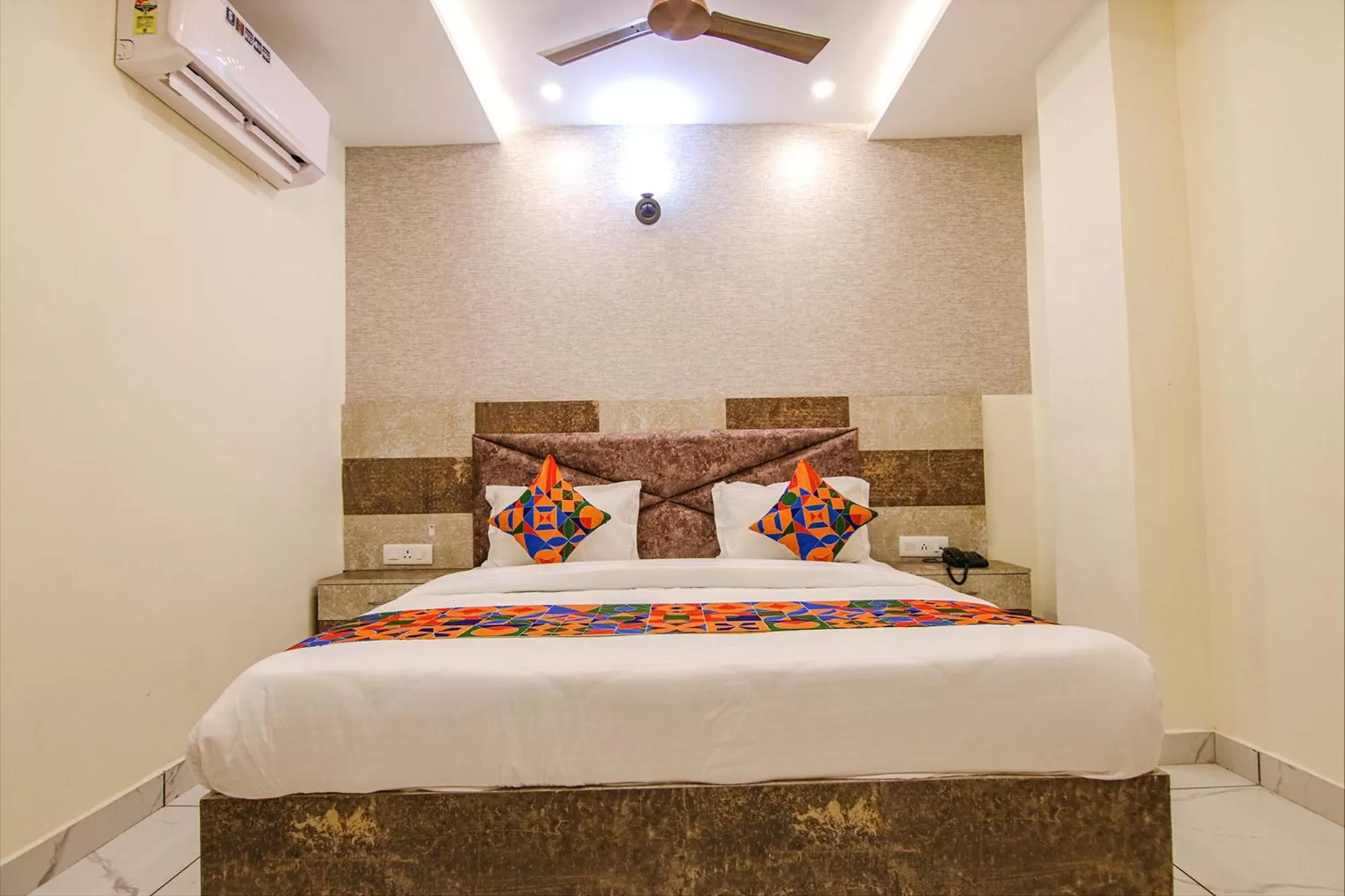 Bed in FabHotel Meridian Inn