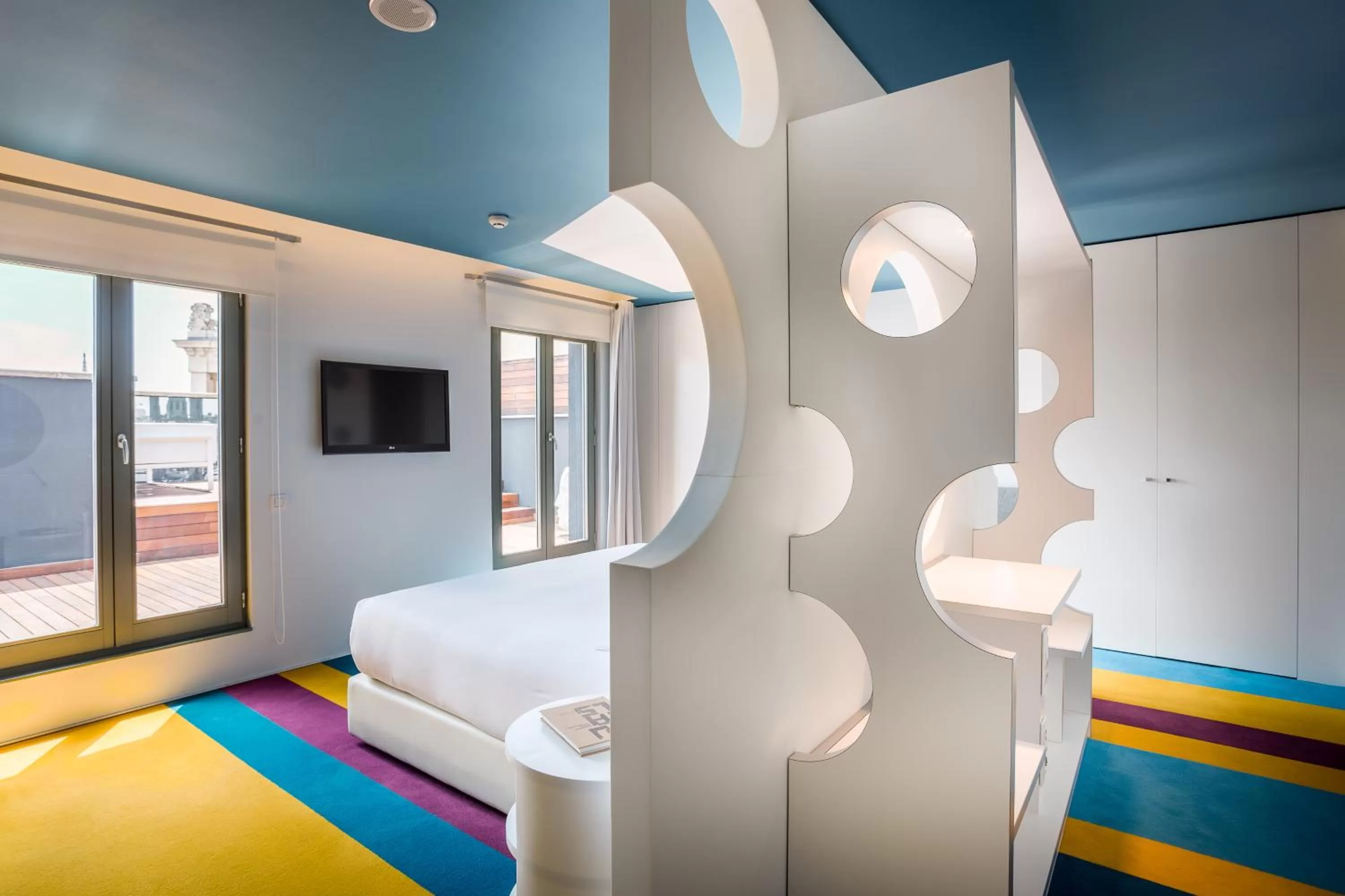 Bedroom, Bed in Room Mate Pau, Barcelona