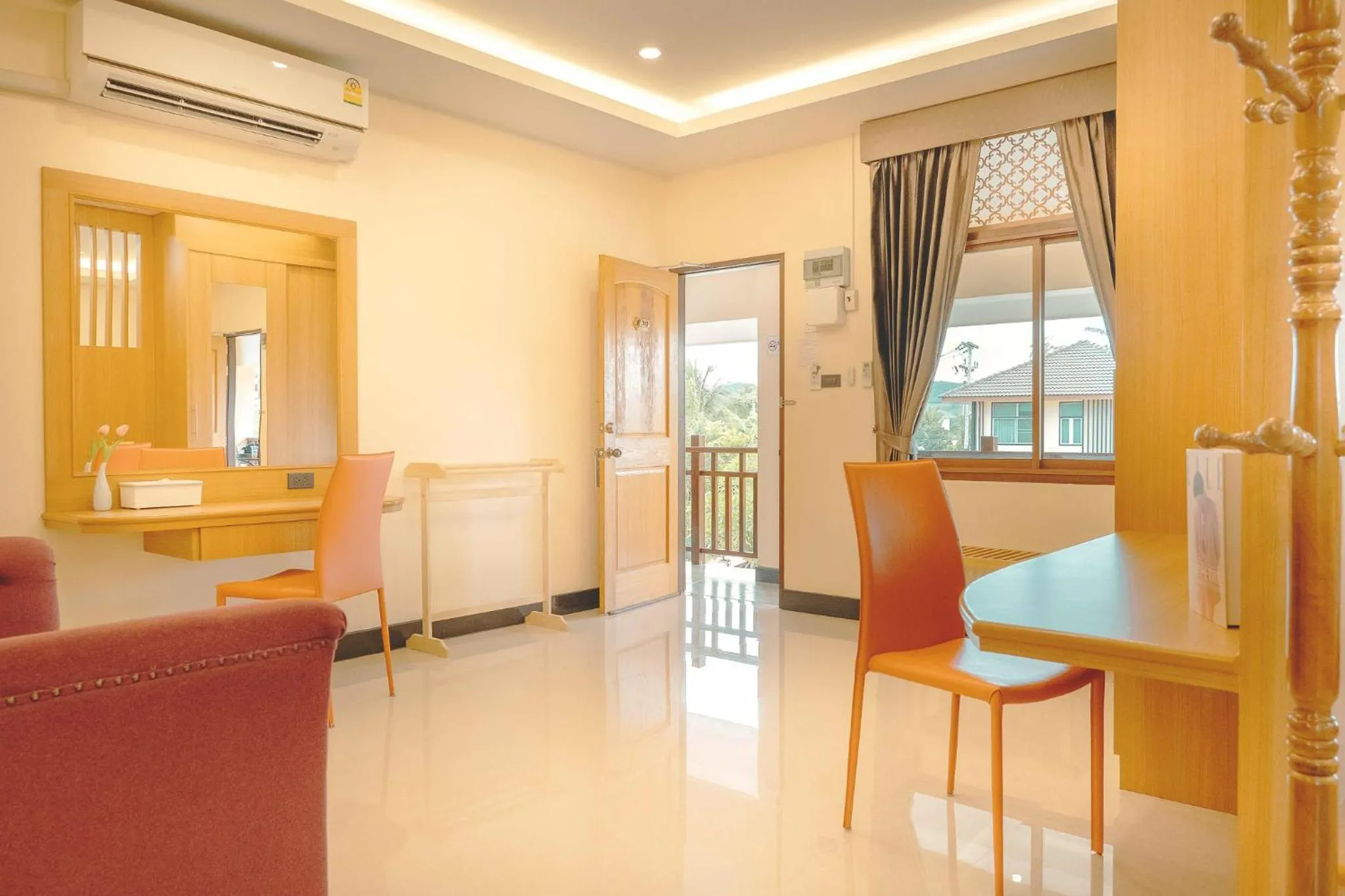 Seating area in AU Place Hotel